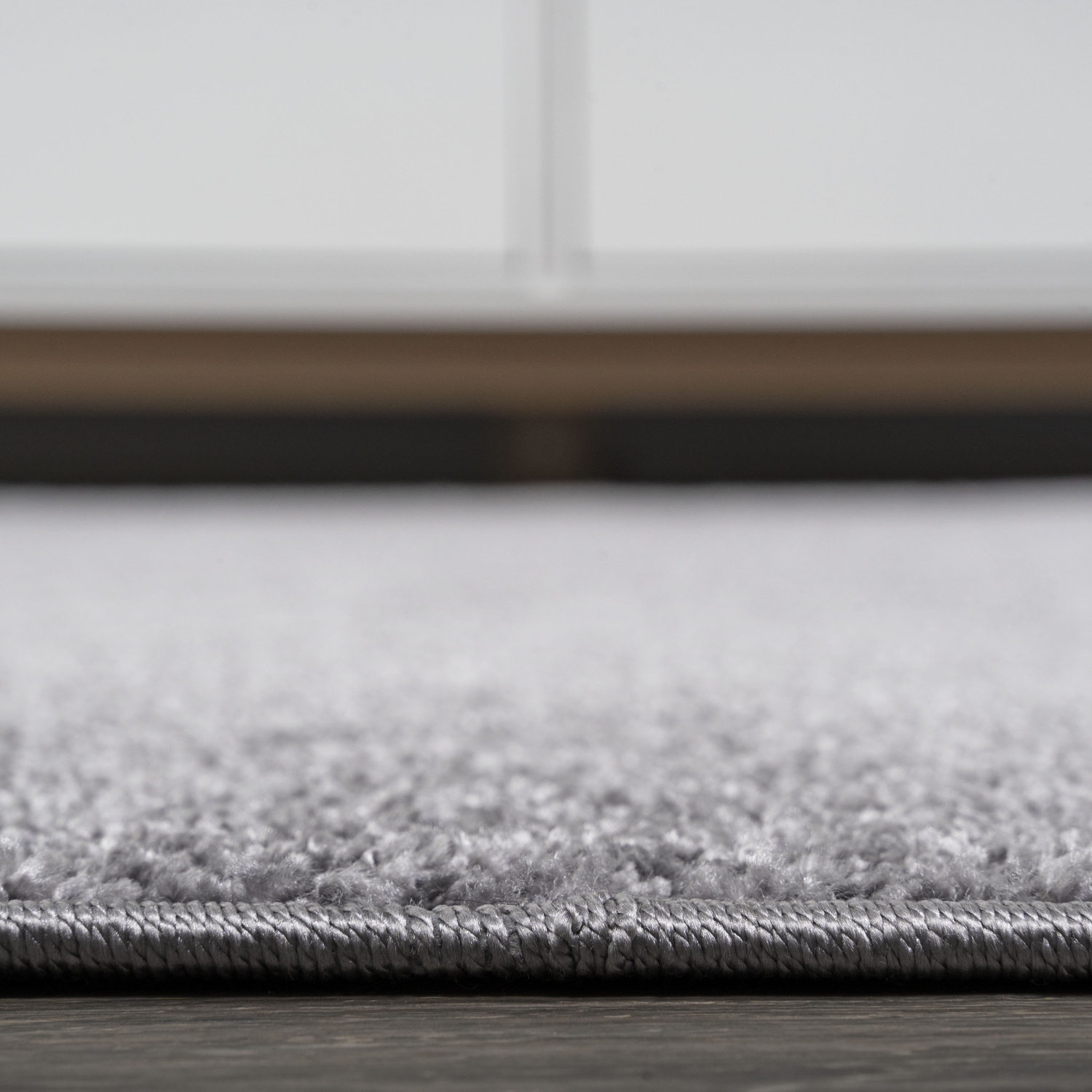 Haze Solid Low Pile Area Rug Gray