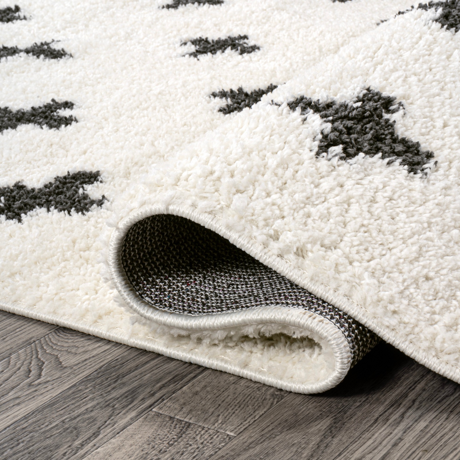 Tapis à poils longs géométrique Cristo Berber