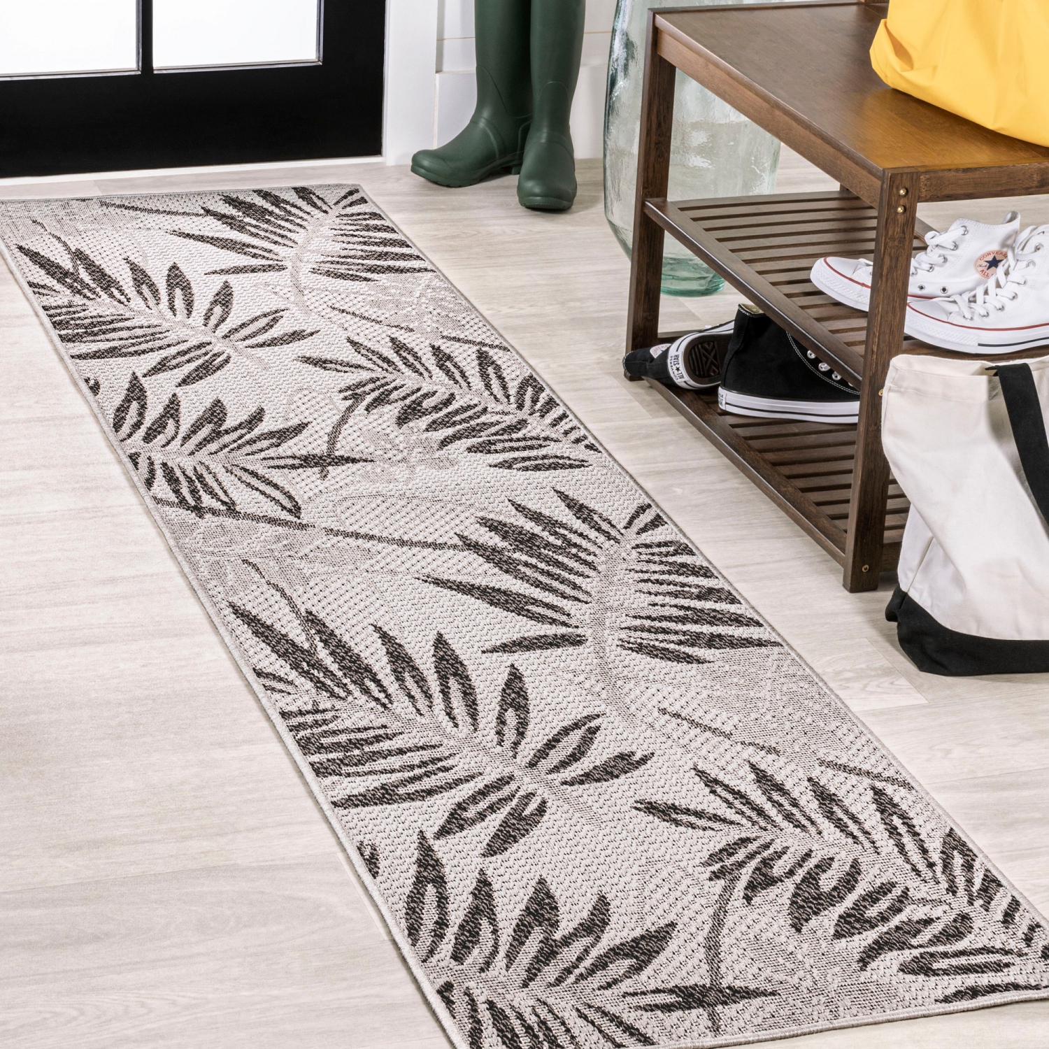 Havana Tropical Palm Leaf Indoor/Outdoor Area Rug