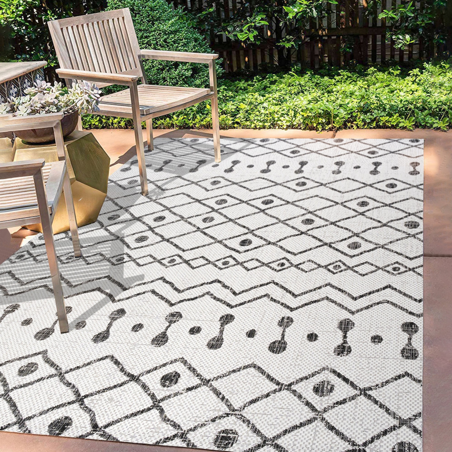 Tapis d'intérieur/d'extérieur Nokat Tribal Bohemian