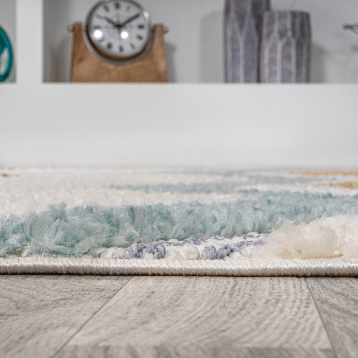 Elin Chevron High-Low Area Rug