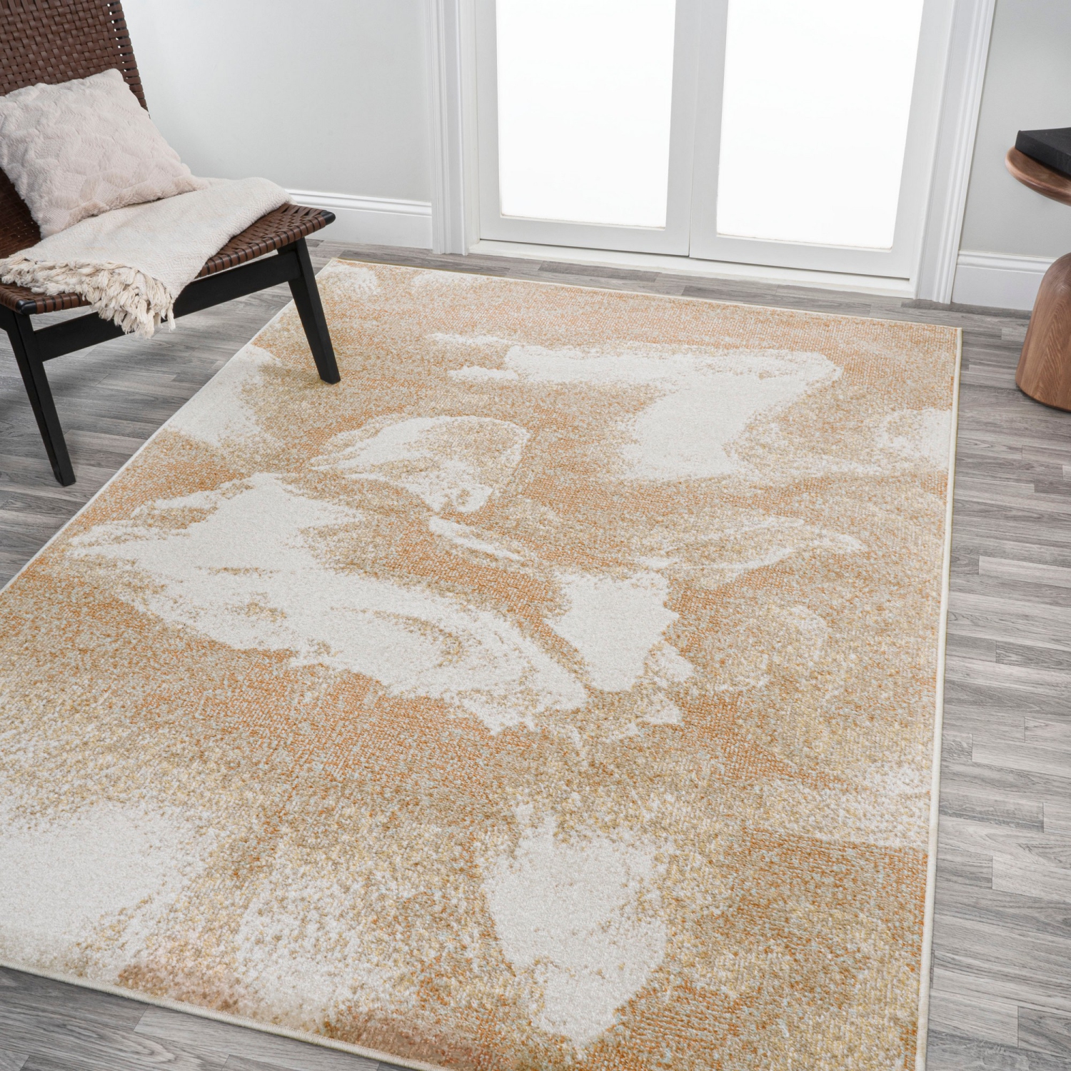 Petalo Abstract Two Tone Modern Area Rug