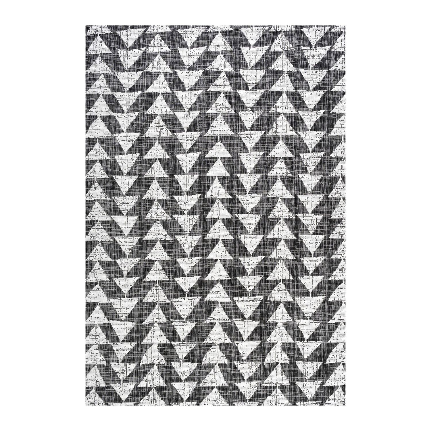 Tapis moderne à motif géométrique tribal andratx, intérieur/extérieur