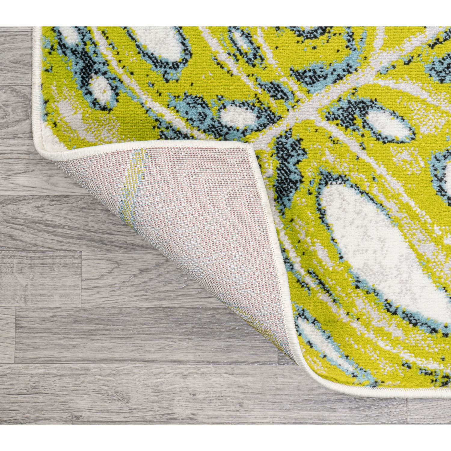 Tapis d'appoint feuilles tropicales Monstera