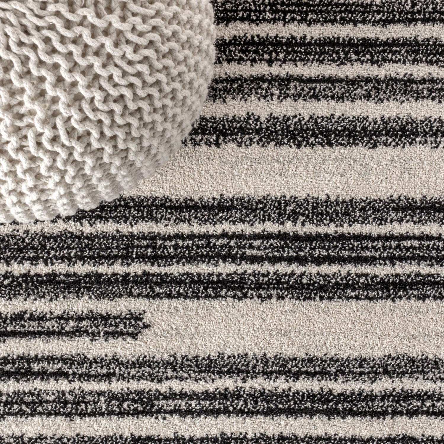 Khalil Modern Berber Stripe Area Rug