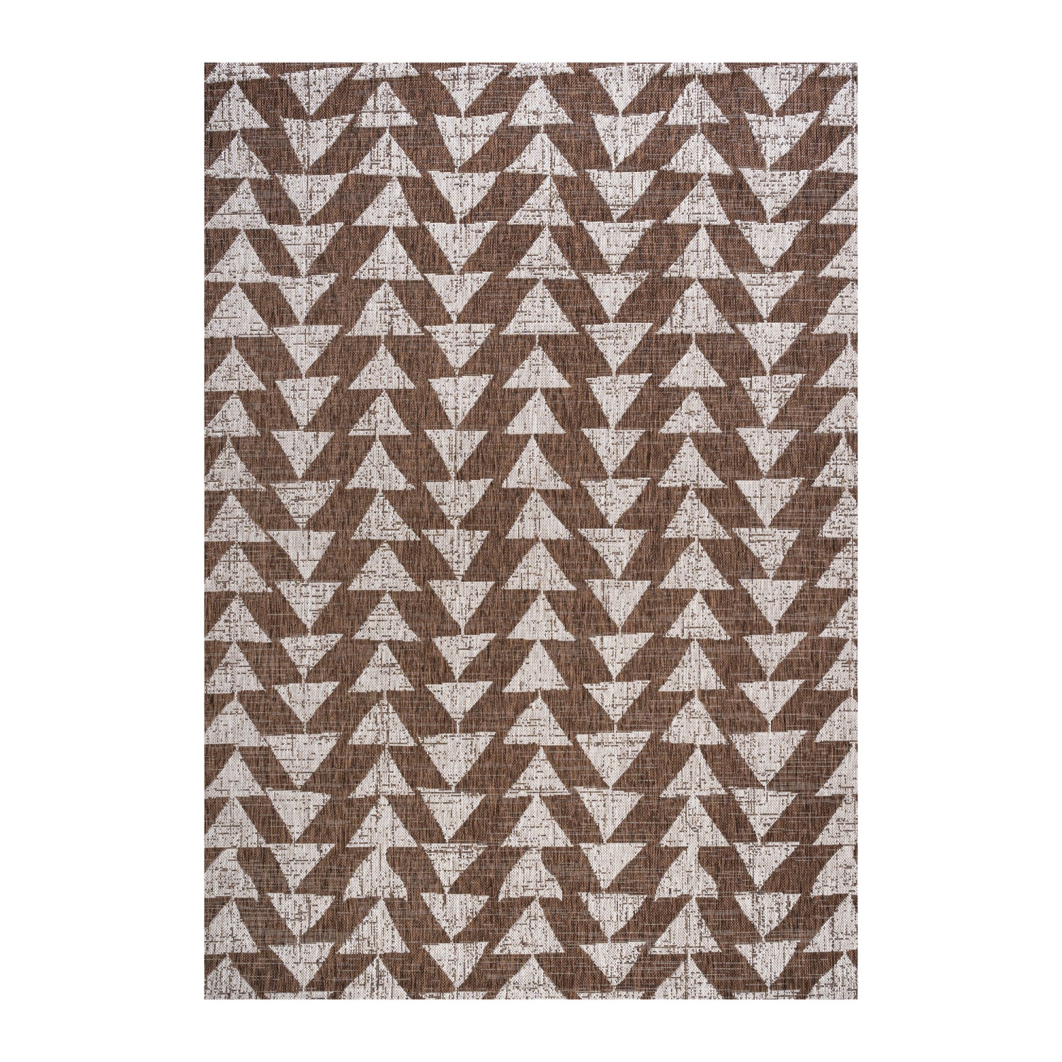 Tapis moderne à motif géométrique tribal andratx, intérieur/extérieur