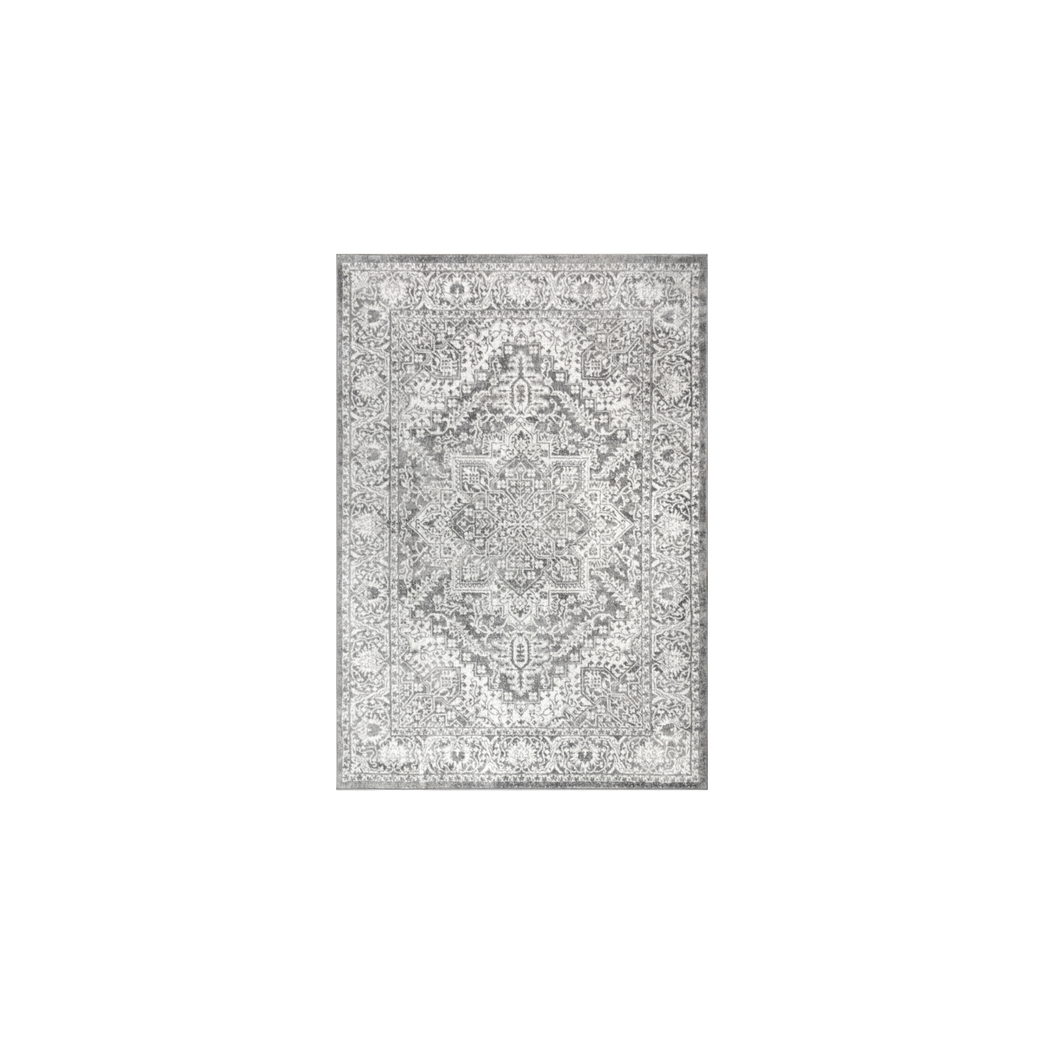 Modern Persian Vintage Medallion Area Rug