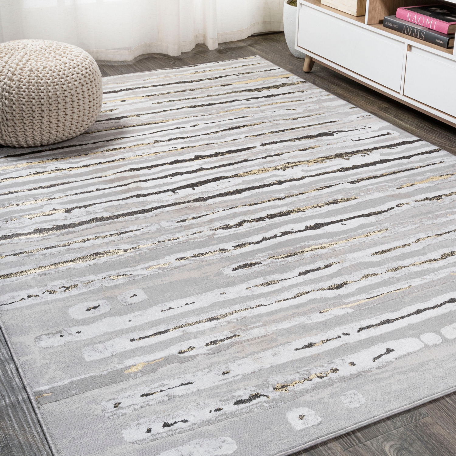 Batten Modern Stripe Area Rug
