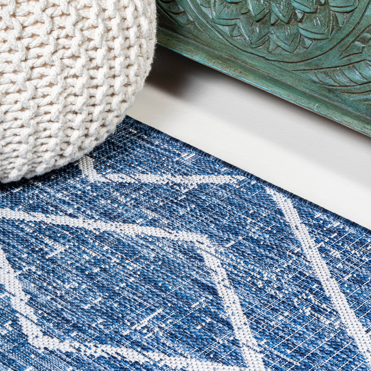 Carwa Tribal Diamond Trellis Indoor/Outdoor Area Rug