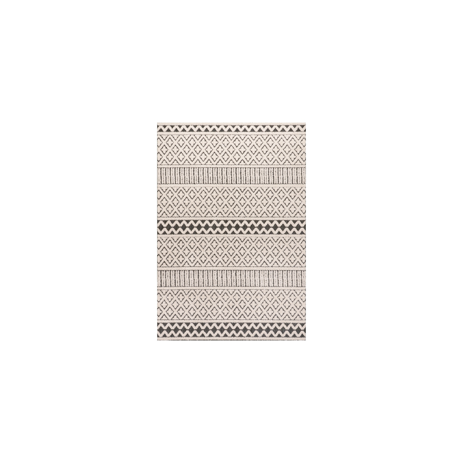 Ormond High-Low Modern Trellis Geometric Area Rug