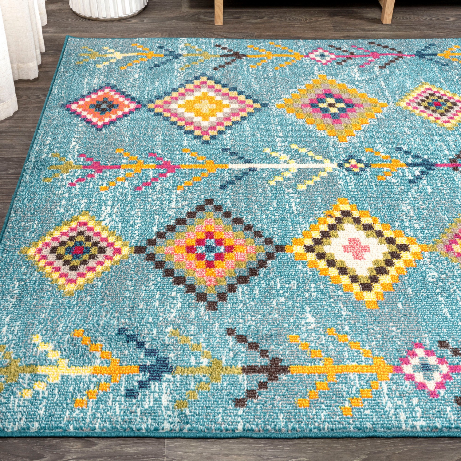 Tribal Love Geometric Area Rug