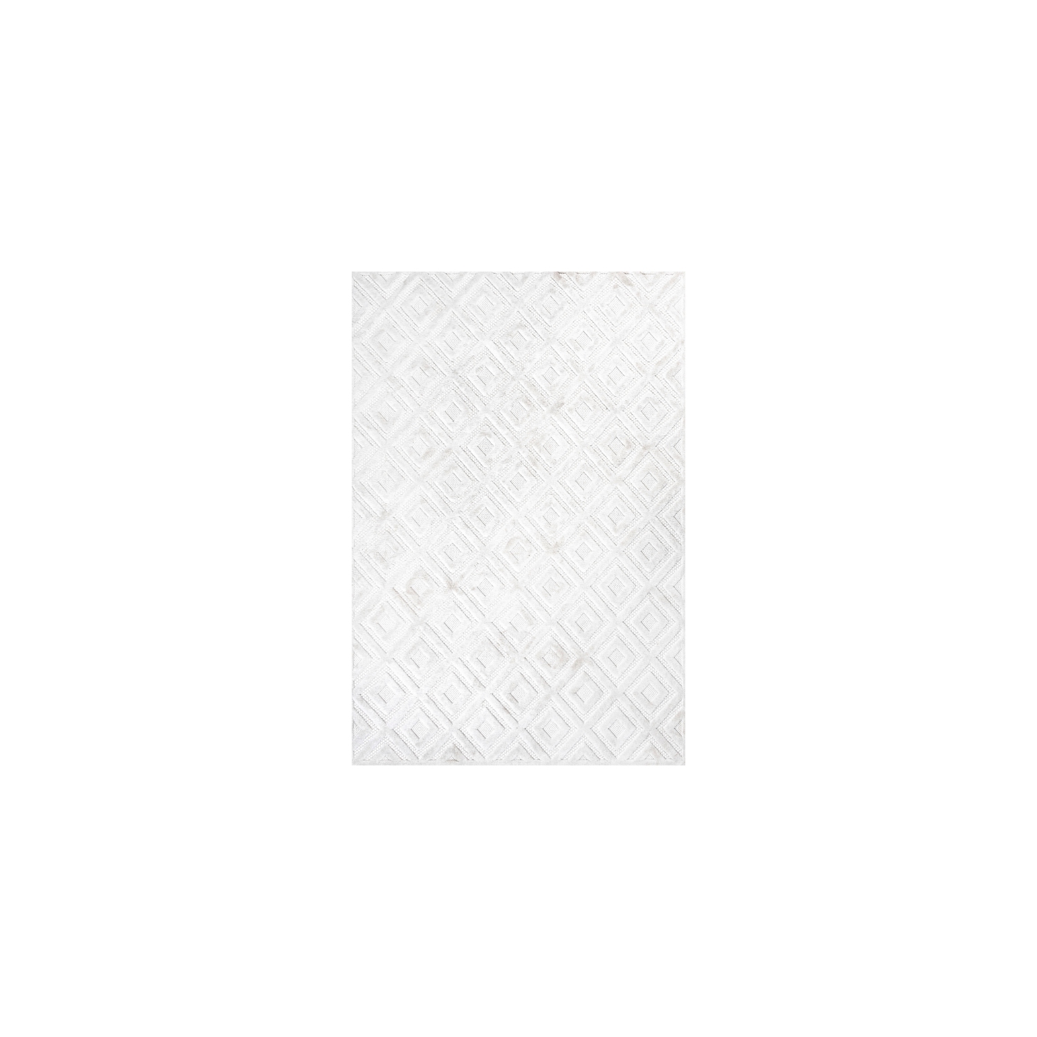 Portmany Neutral Diamond Trellis Indoor/Outdoor Area Rug