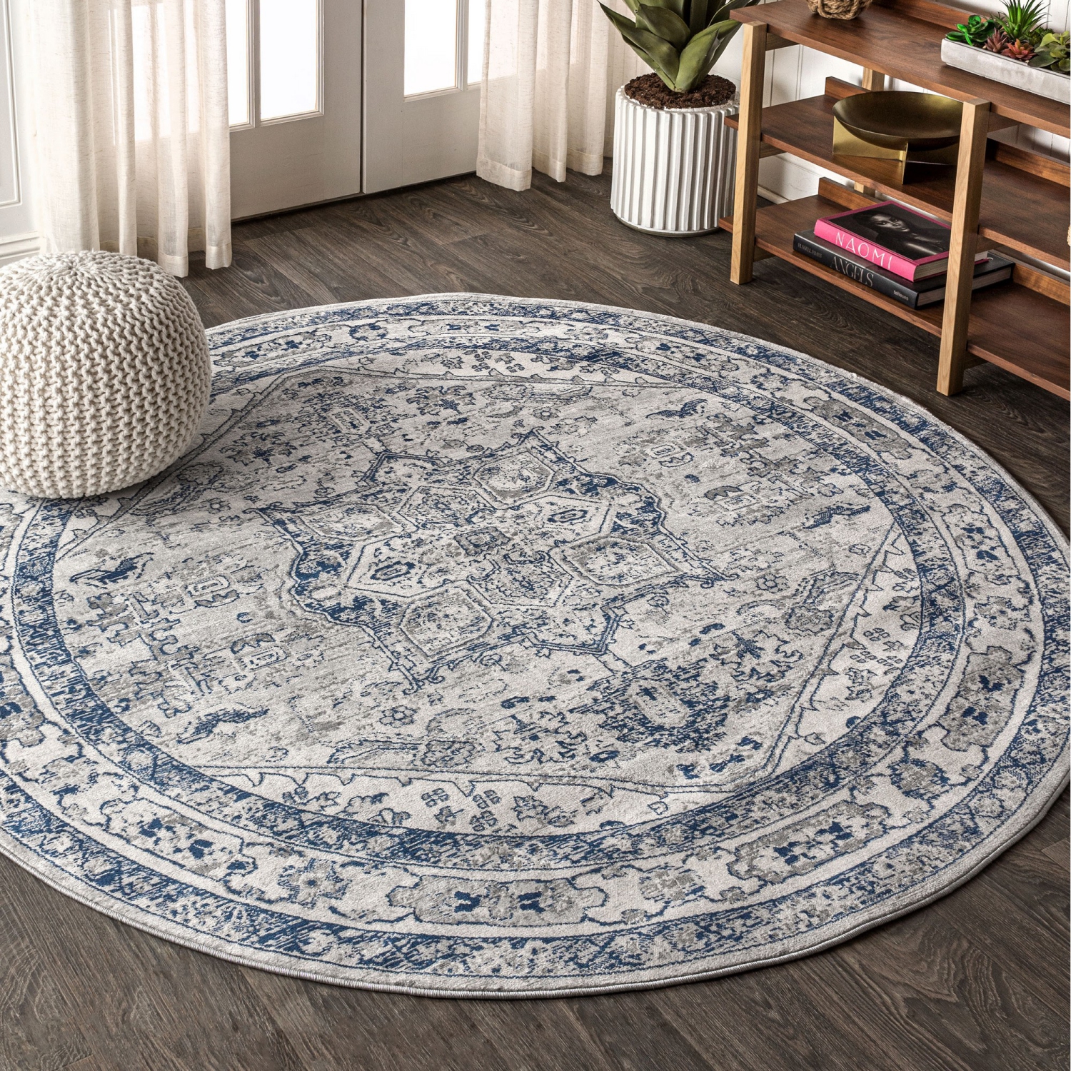 Jerica Modern Persian Vintage Medallion Area Rug