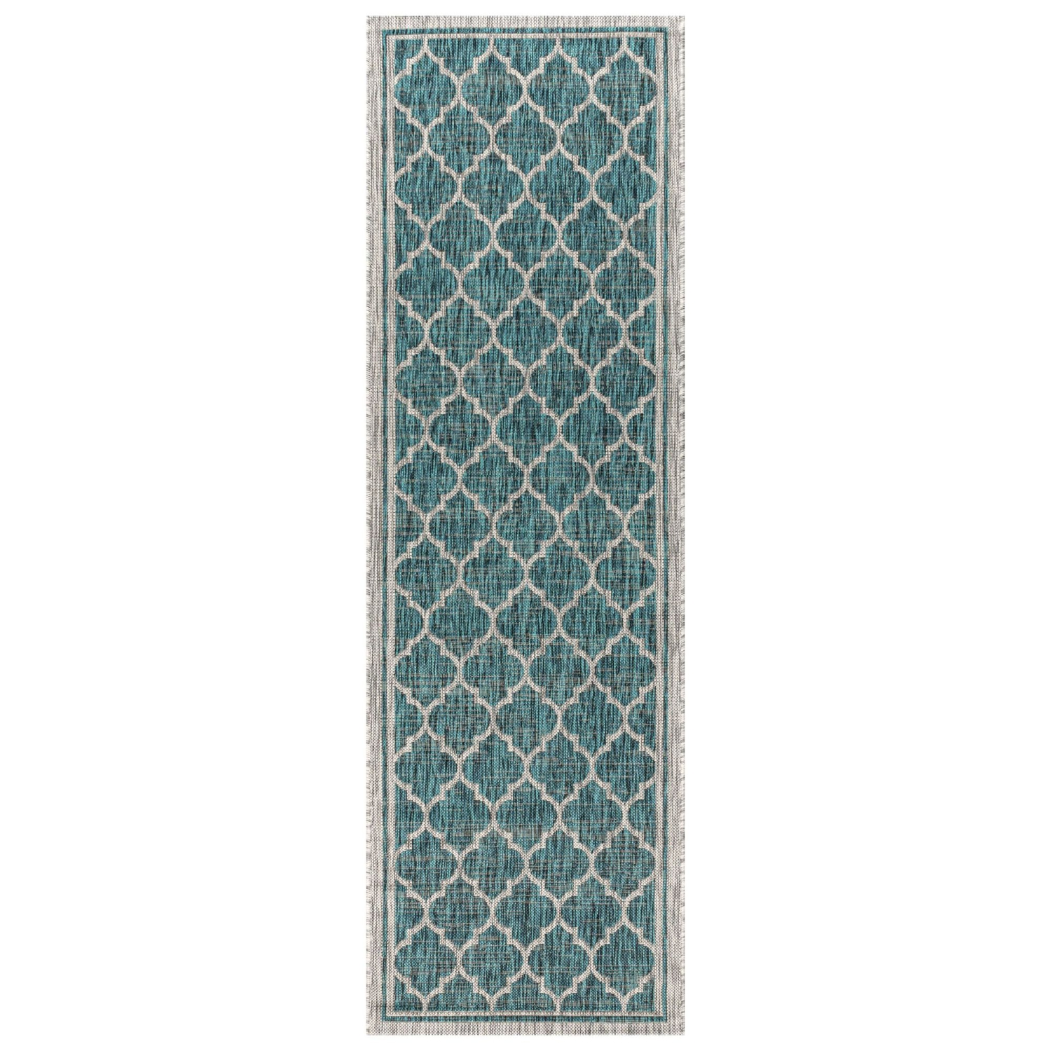 Trebol Moroccan Trellis Textured Weave Indoor/Outdoor Area Rug
