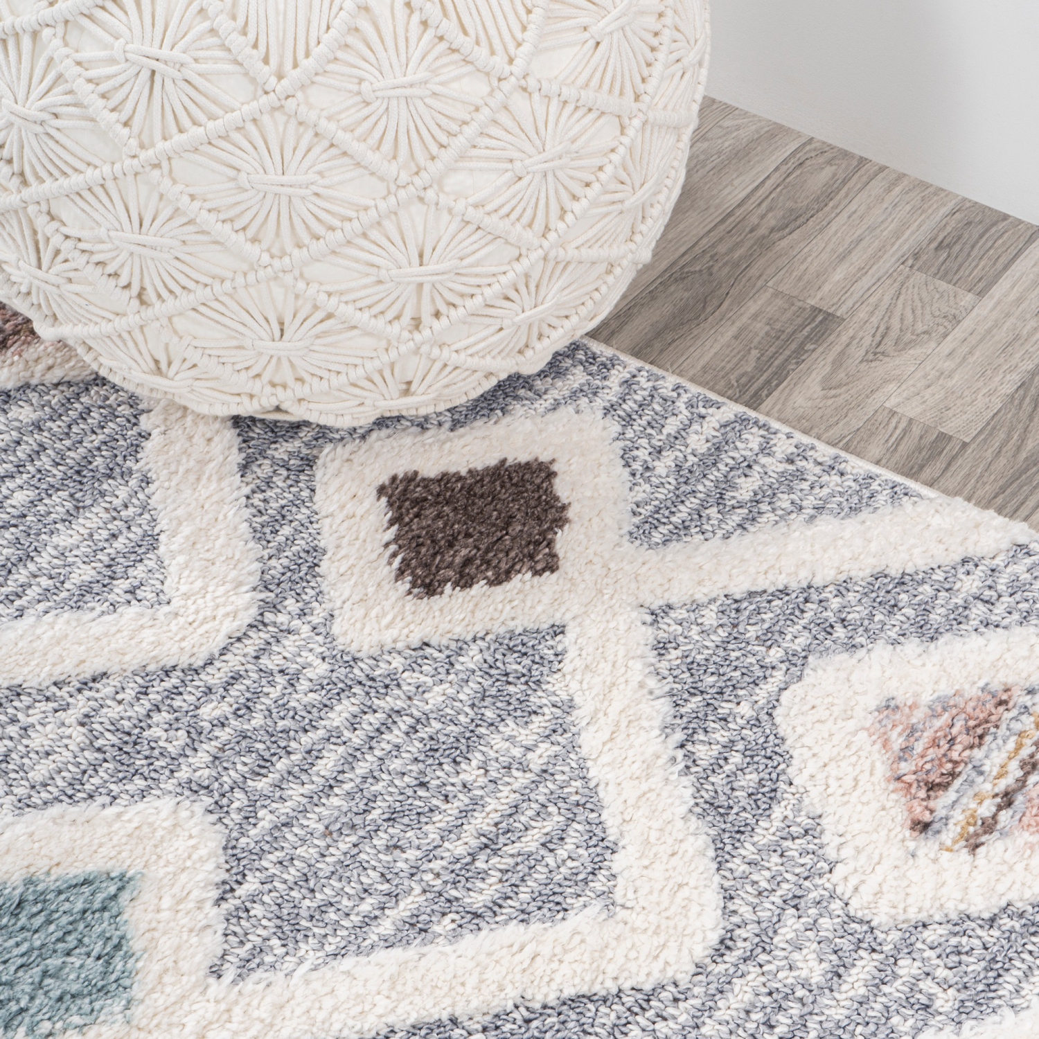Monique Trellis High-Low Area Rug