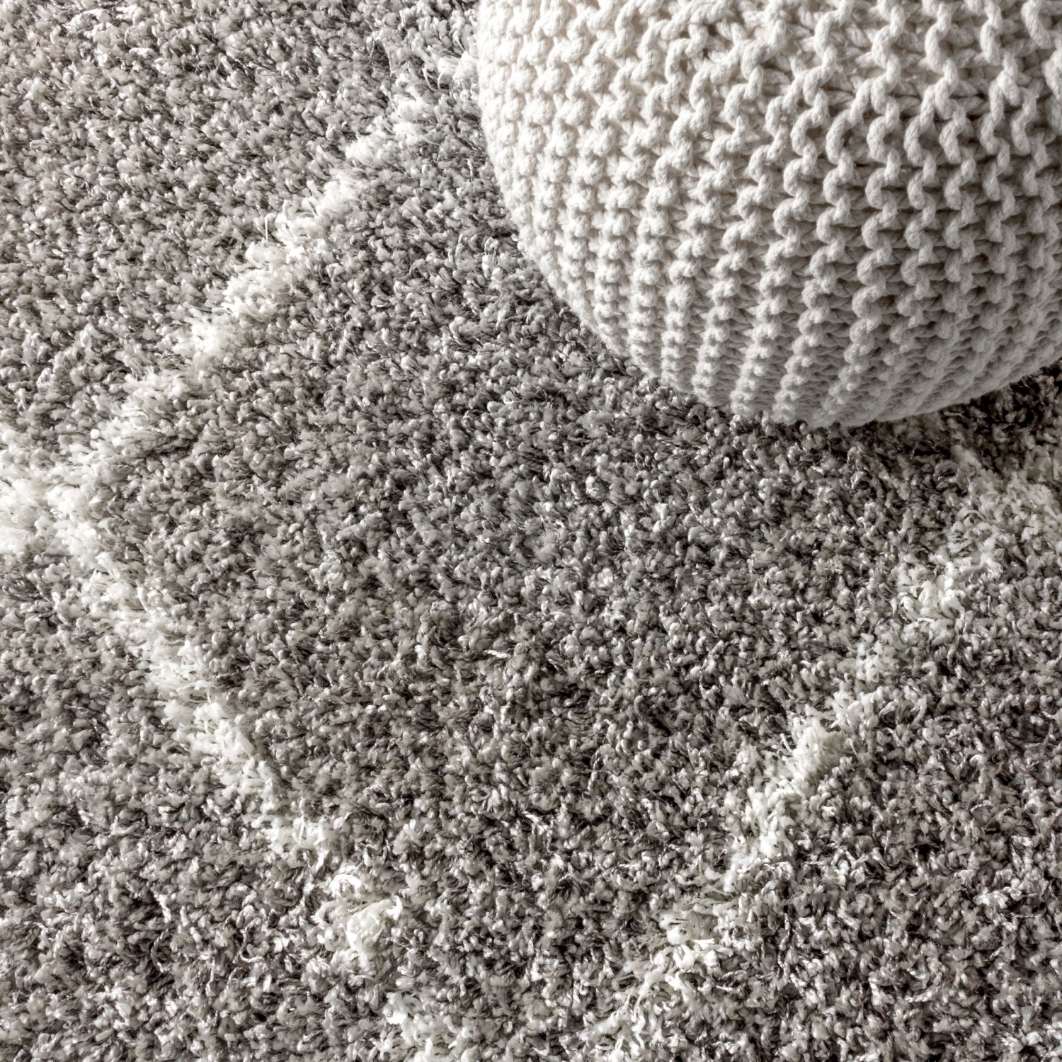 Beautiful Mercer Shag Plush Tassel Moroccan Tribal Geometric Trellis Area Rug