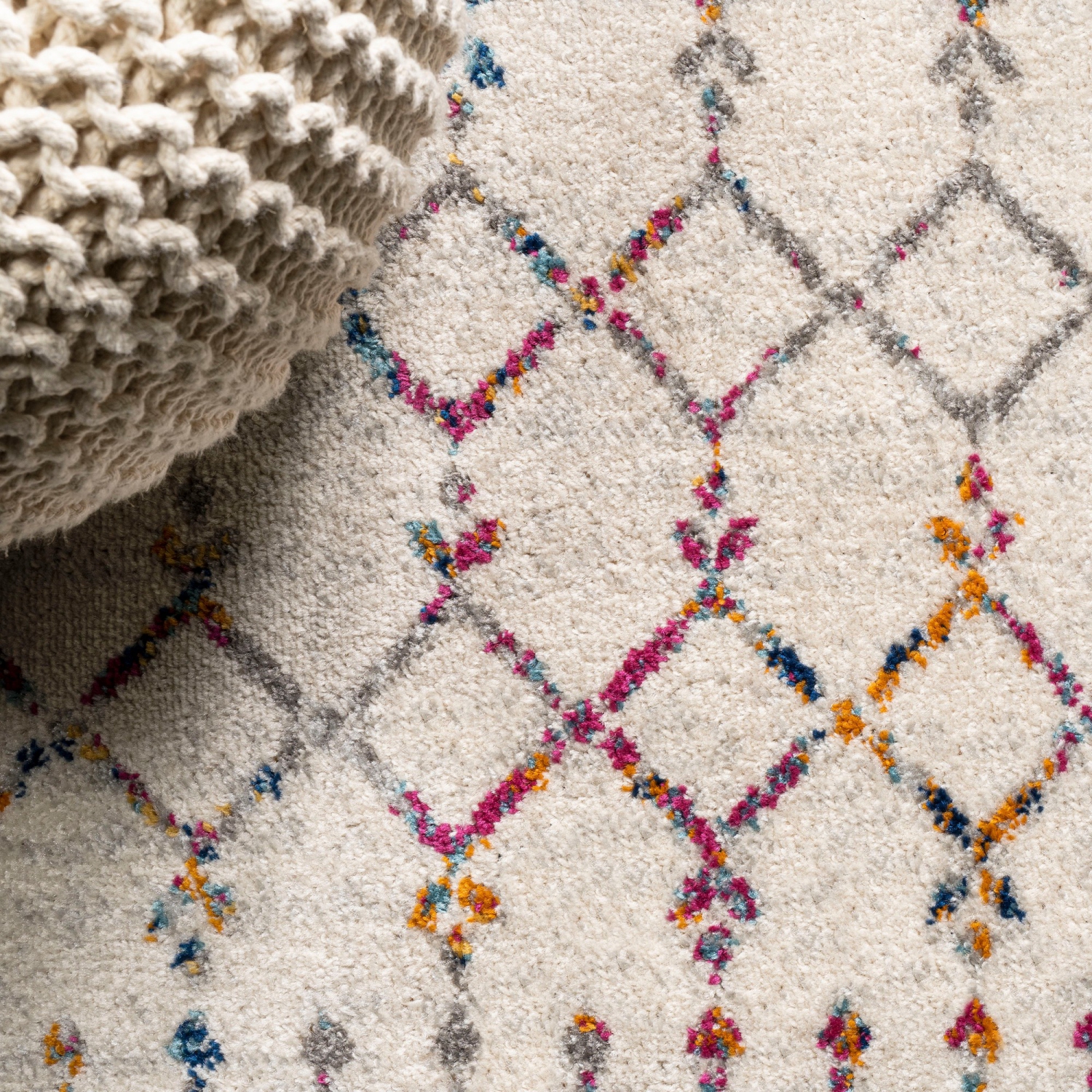 Carpette Hype Boho Vintage Diamond marocaine