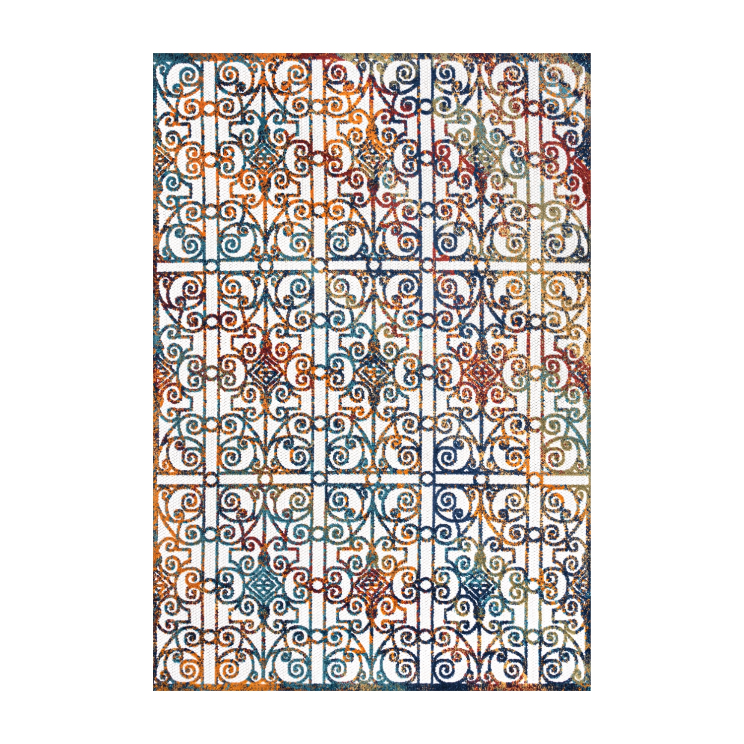 Tapis d'intérieur/d'extérieur Cetara Ornate Trellis