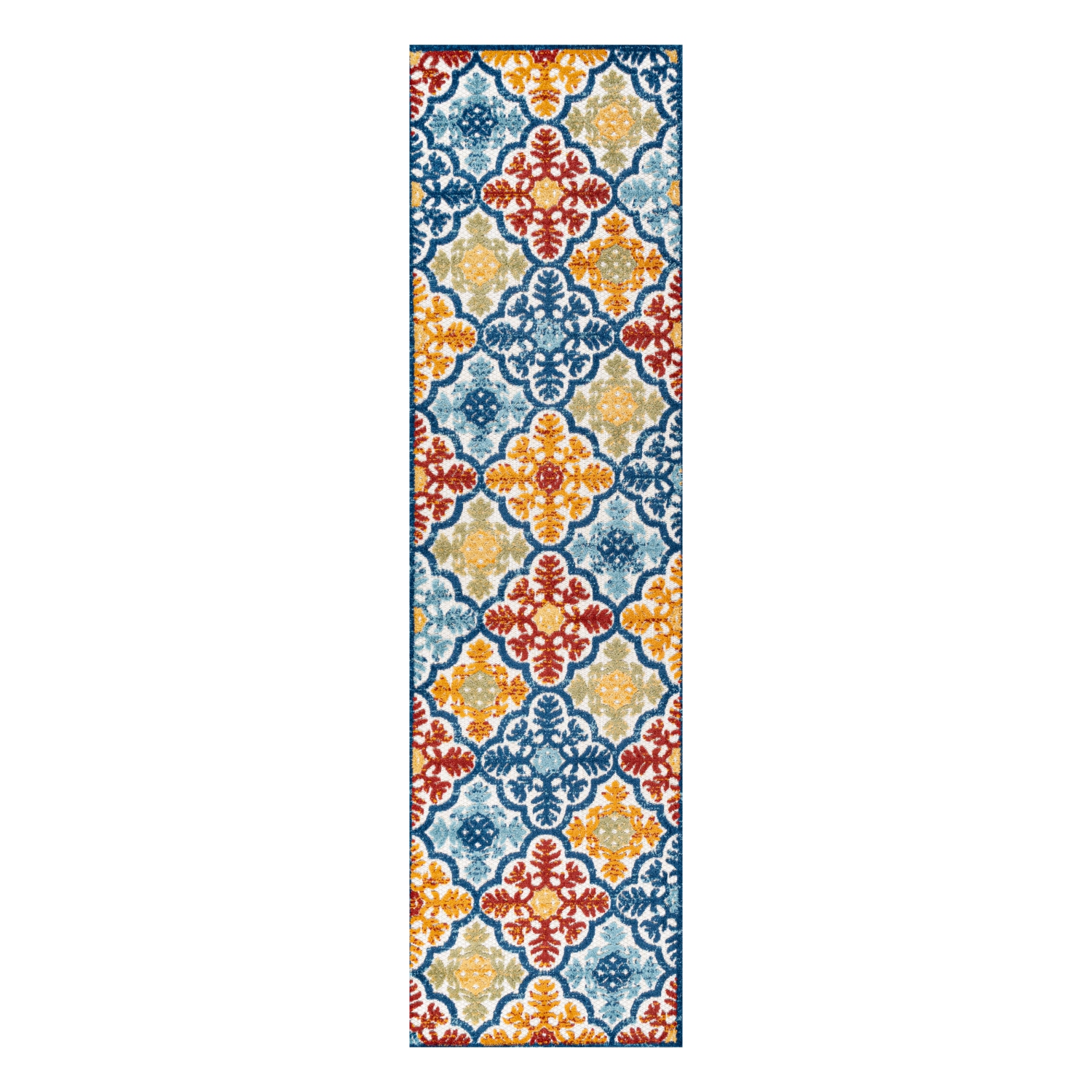 Tapis d'intérieur/d'extérieur Cassis Ornate Ogee Trellis haut-bas