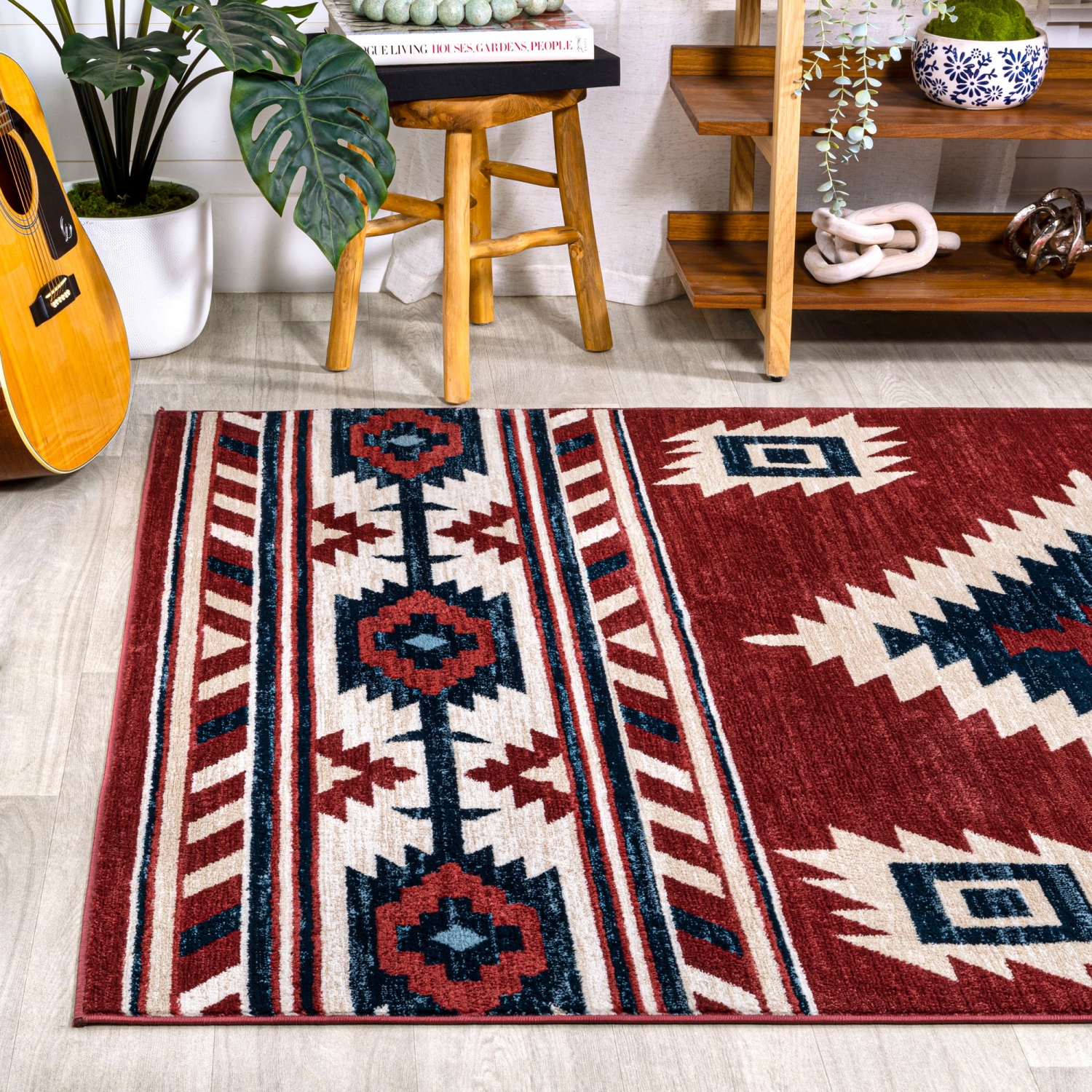 Tapis Serape Medallion Southwestern