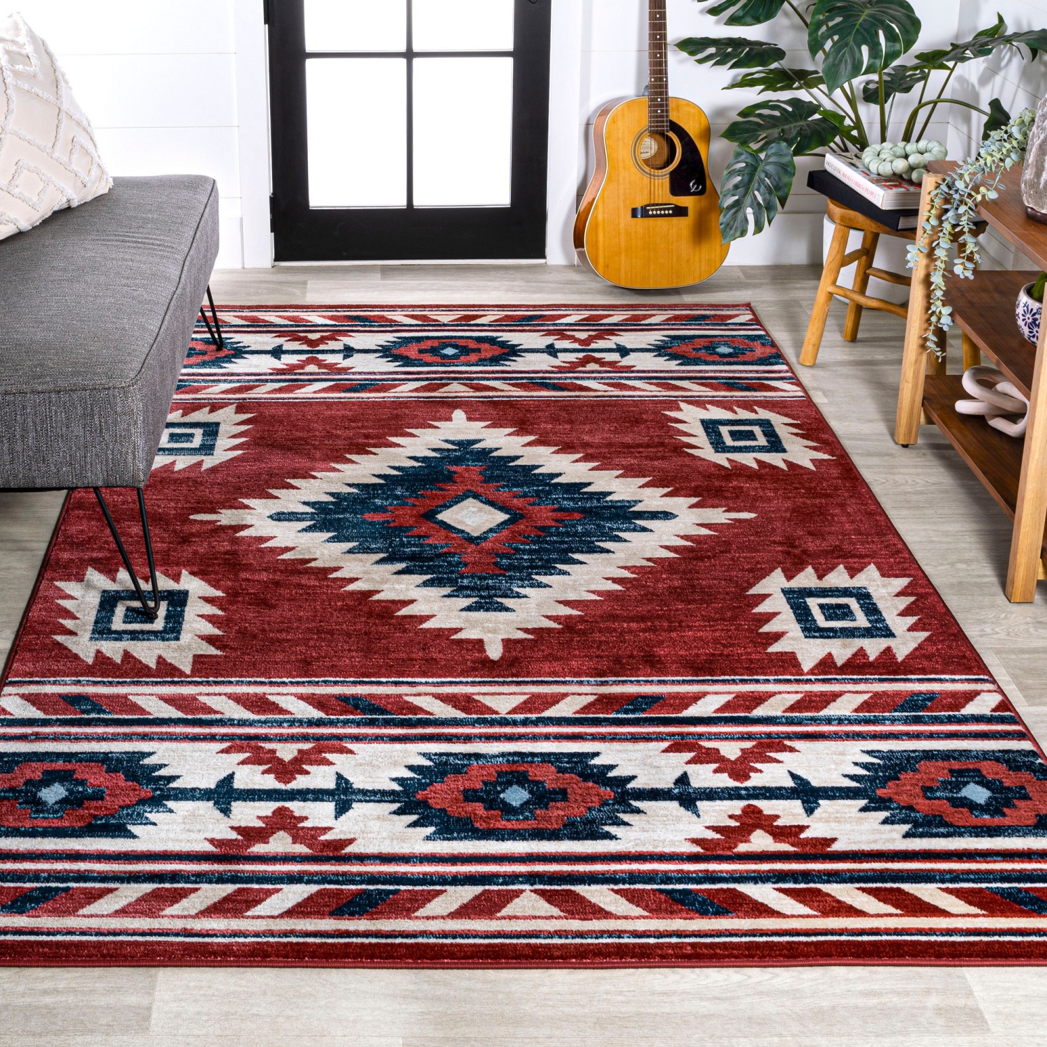 Tapis Serape Medallion Southwestern