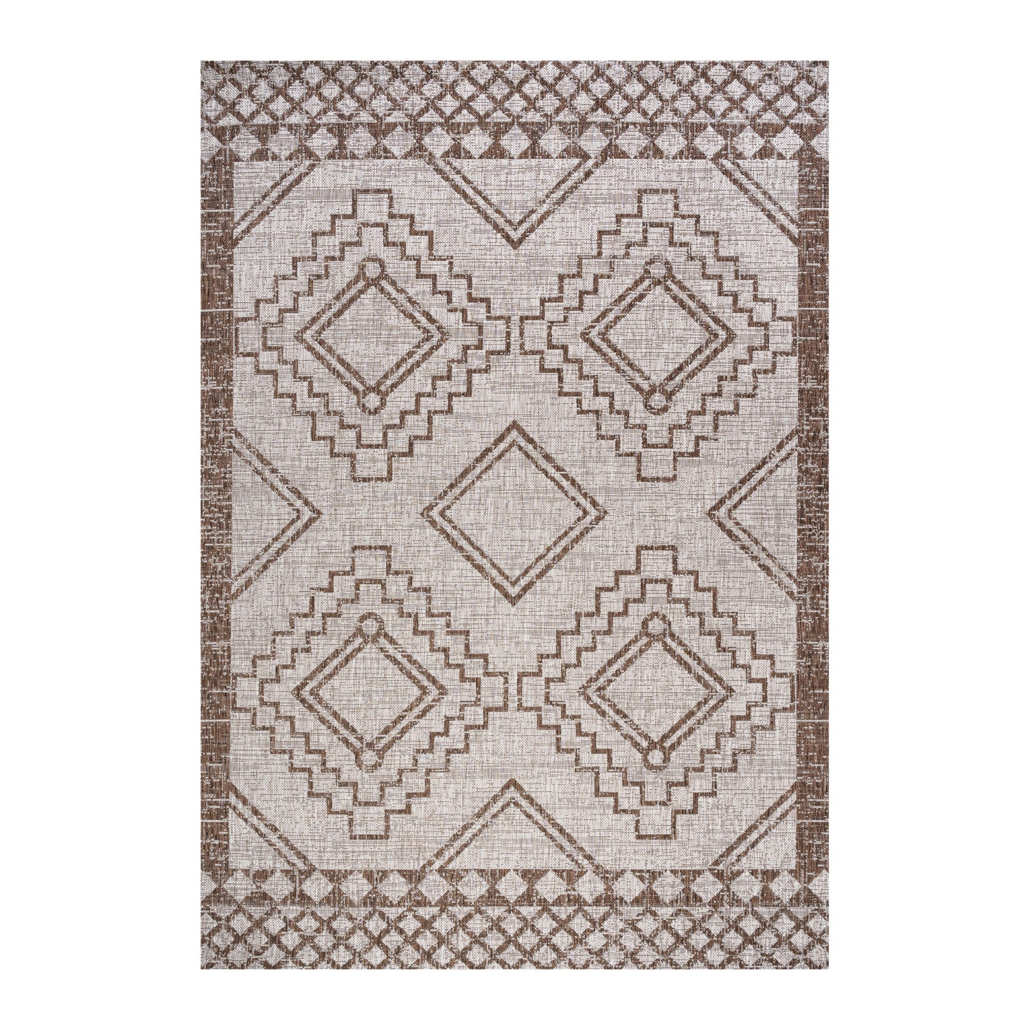 Marokko Diamond Tribal Medallion Indoor/Outdoor Area Rug