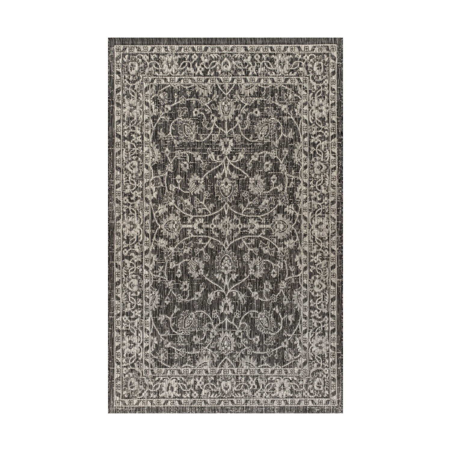 Palazzo Vine and Border Textured Weave Indoor/Outdoor Area Rug