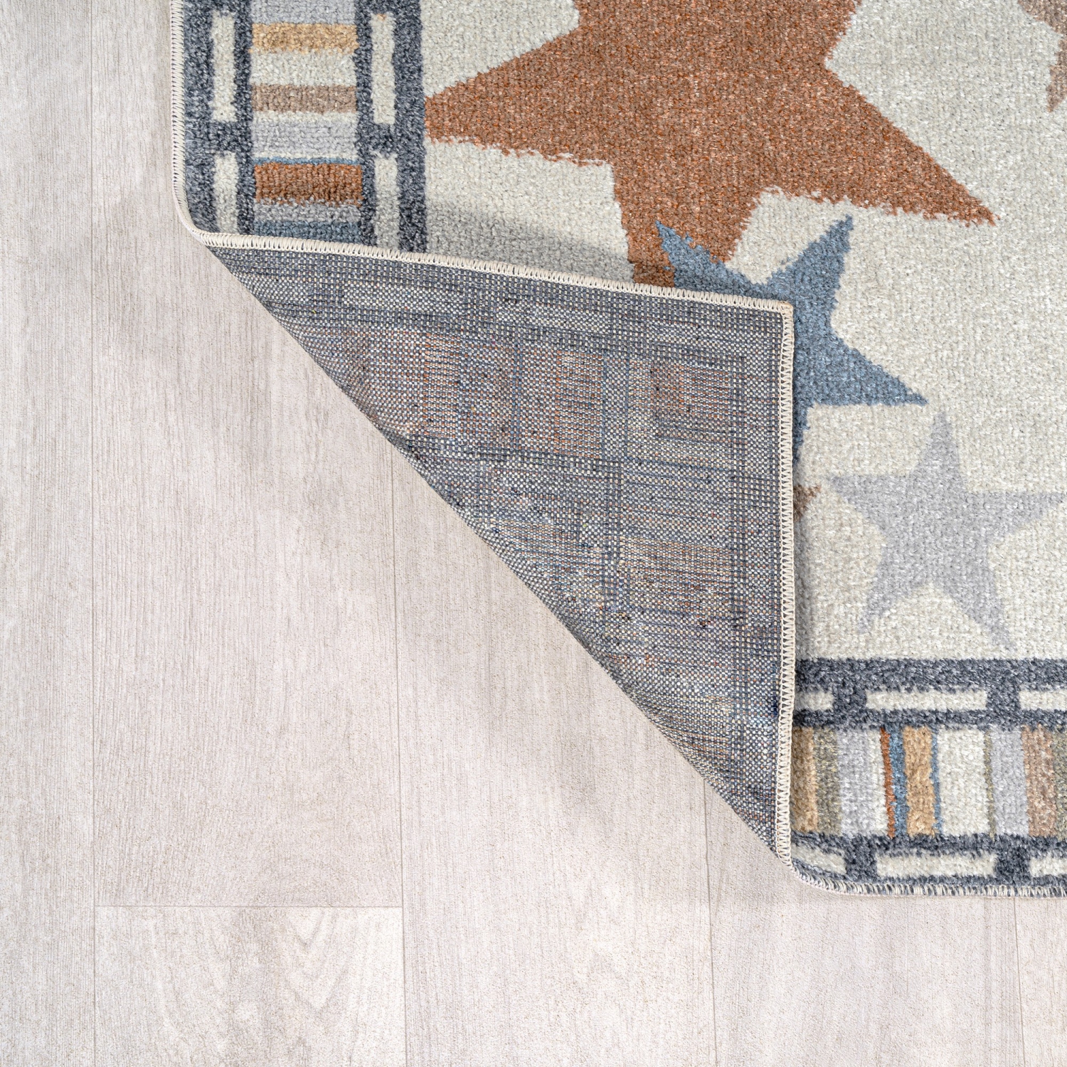 Star Gazer Geometric Machine Washable Area Rug