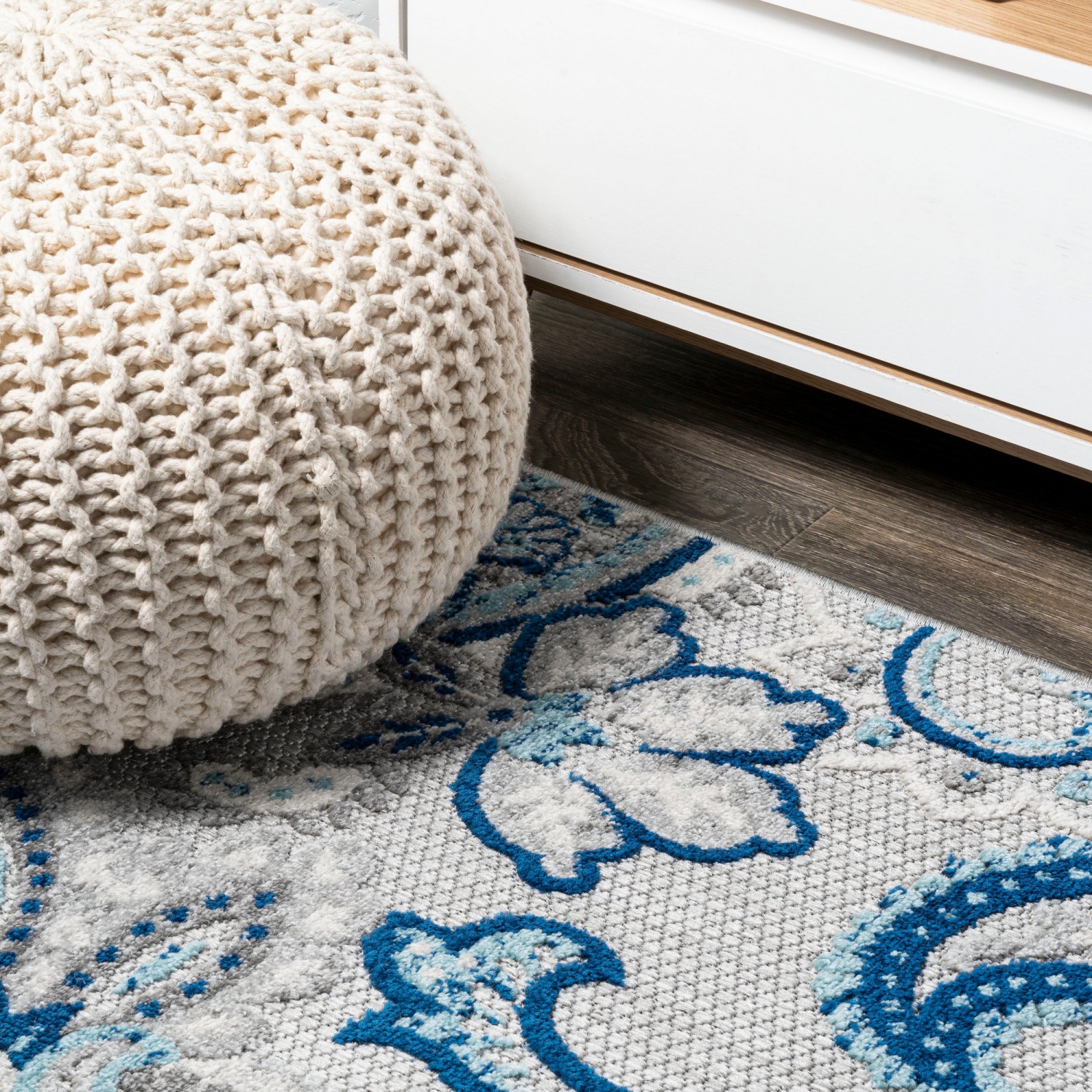 Tapis d'intérieur/d'extérieur Gordes Paisley haut-bas