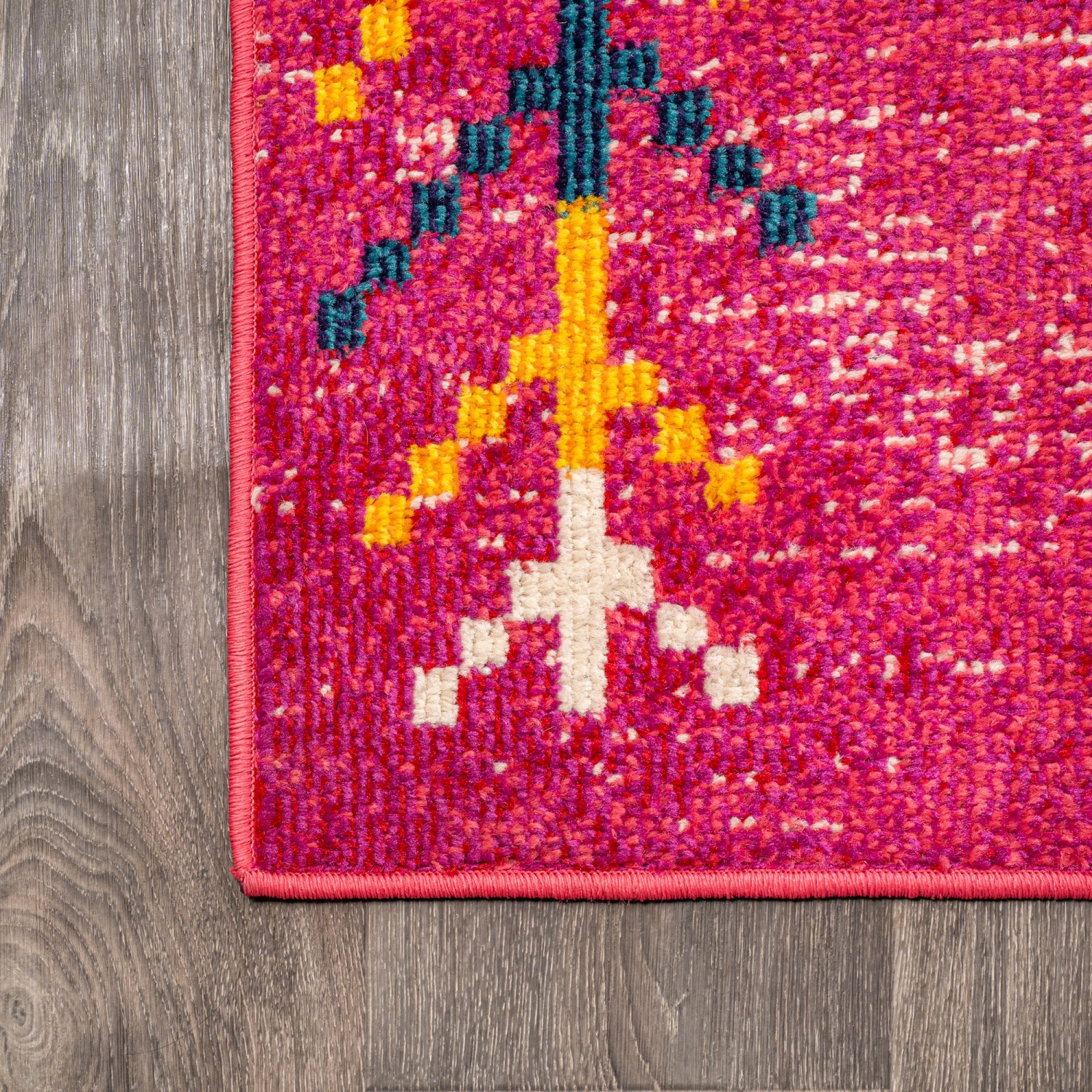 Tapis géométrique « Tribal Love »