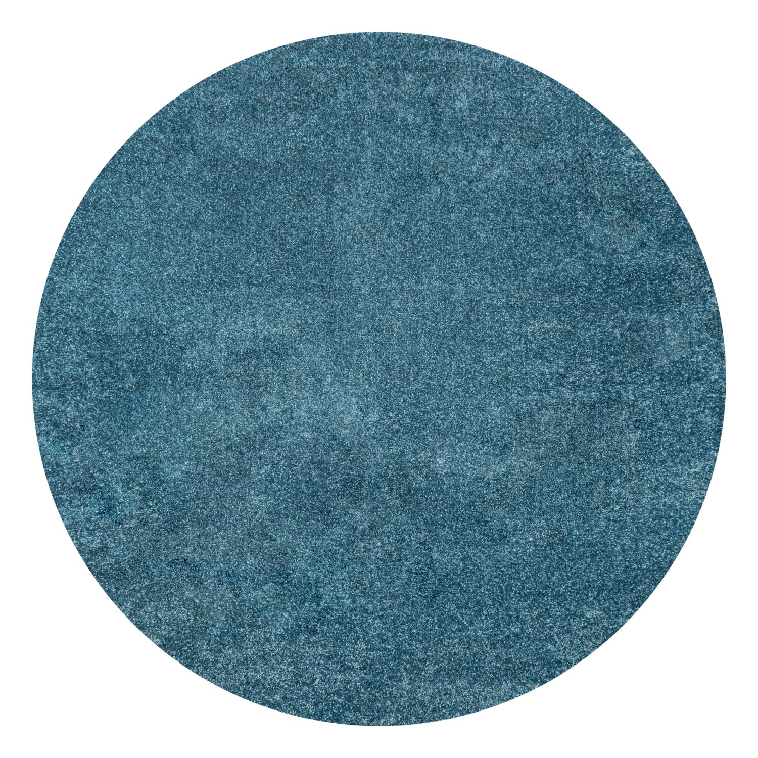 Haze Solid Low Pile Area Rug Turquoise