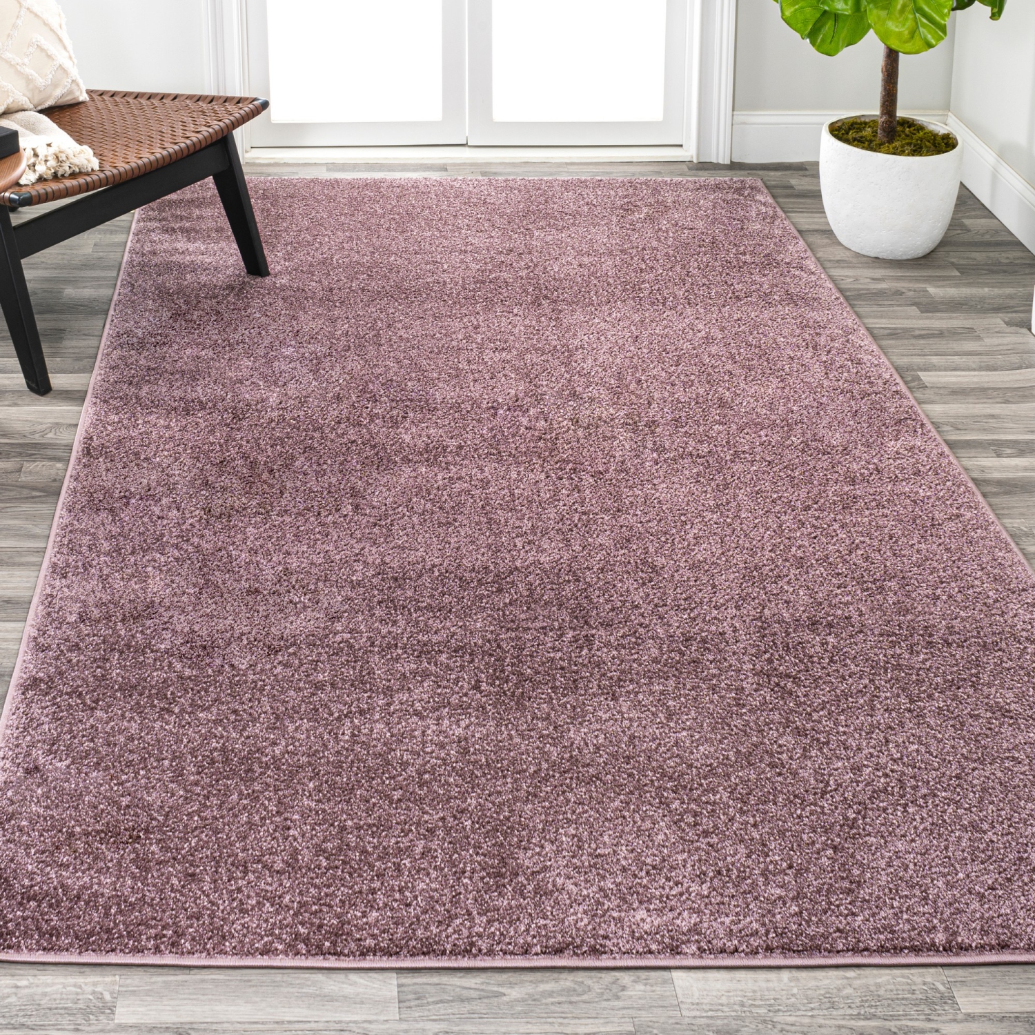 Haze Solid Low Pile Area Rug