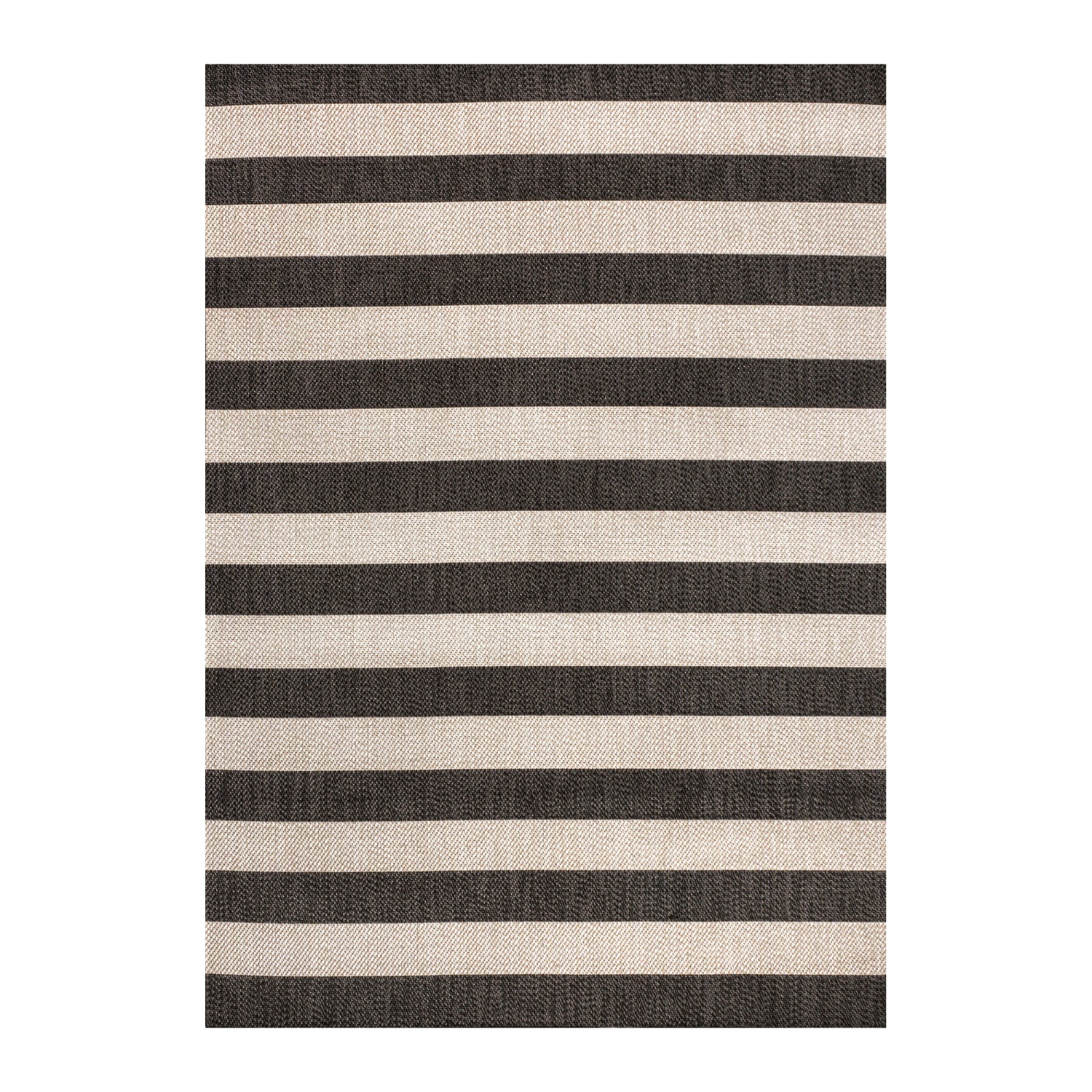 Tapis d'intérieur/d'extérieur à rayures larges deux tons Negril