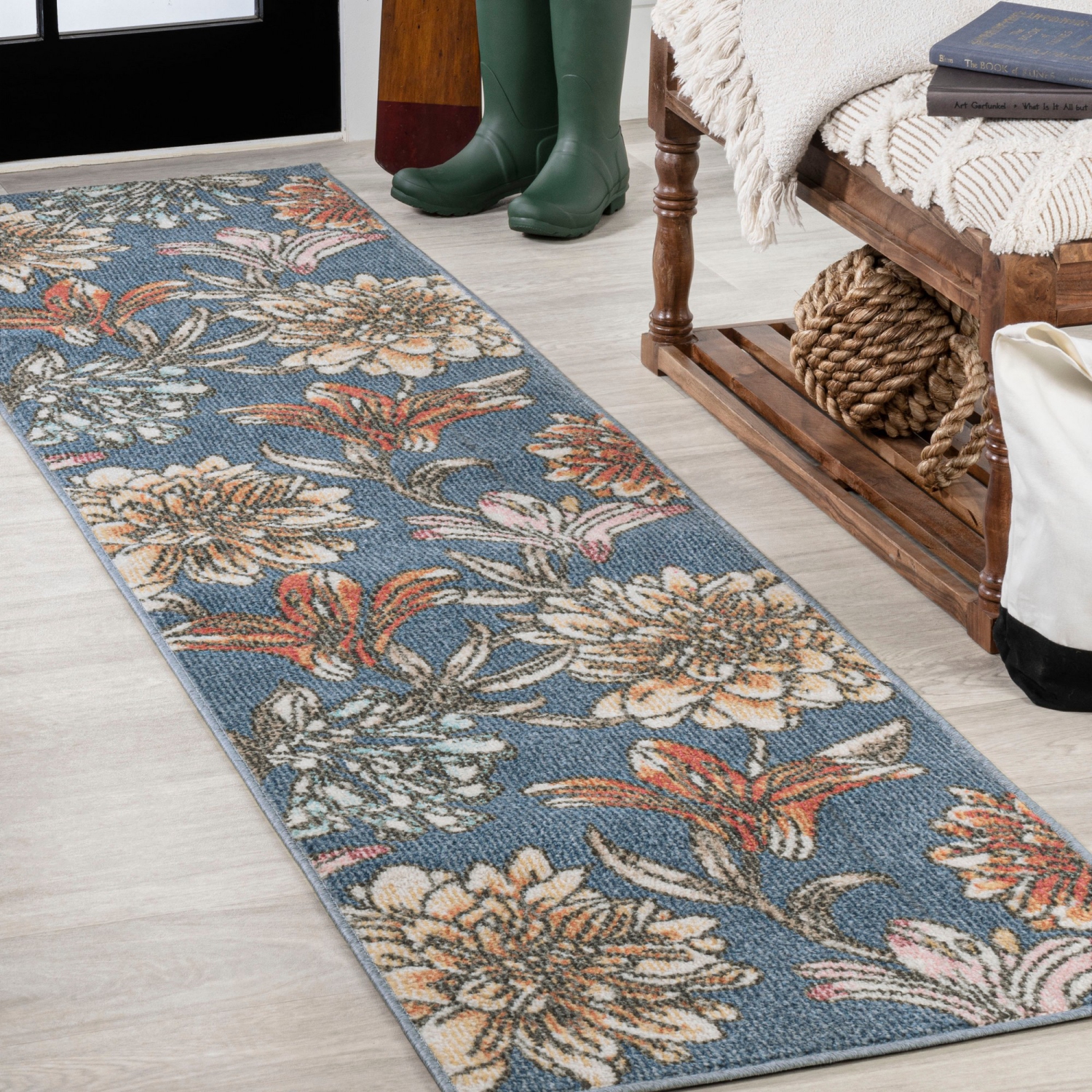 Giglio Modern Botanical Flower Area Rug