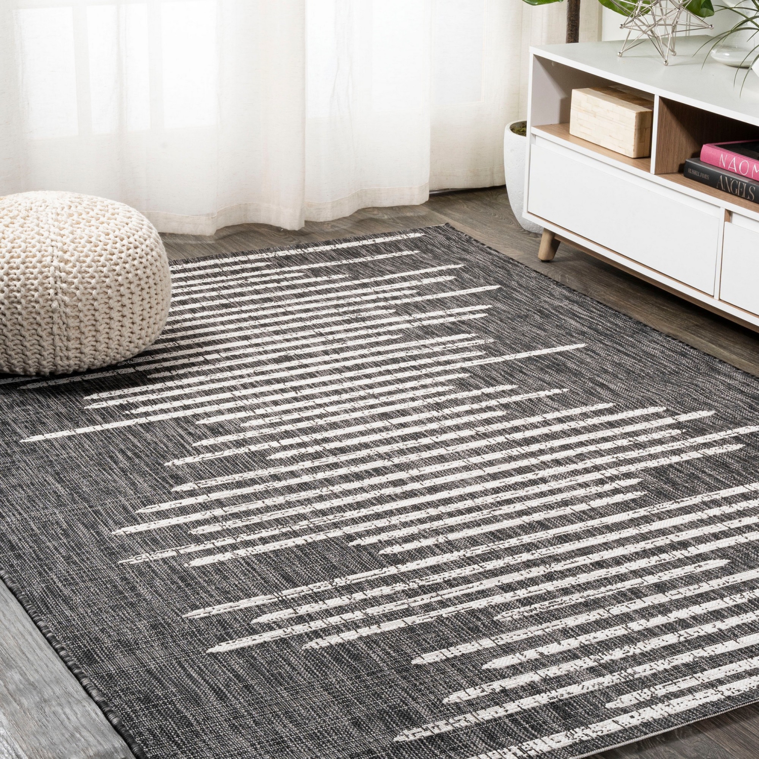 Zolak Berber Stripe Geometric Indoor/Outdoor Area Rug