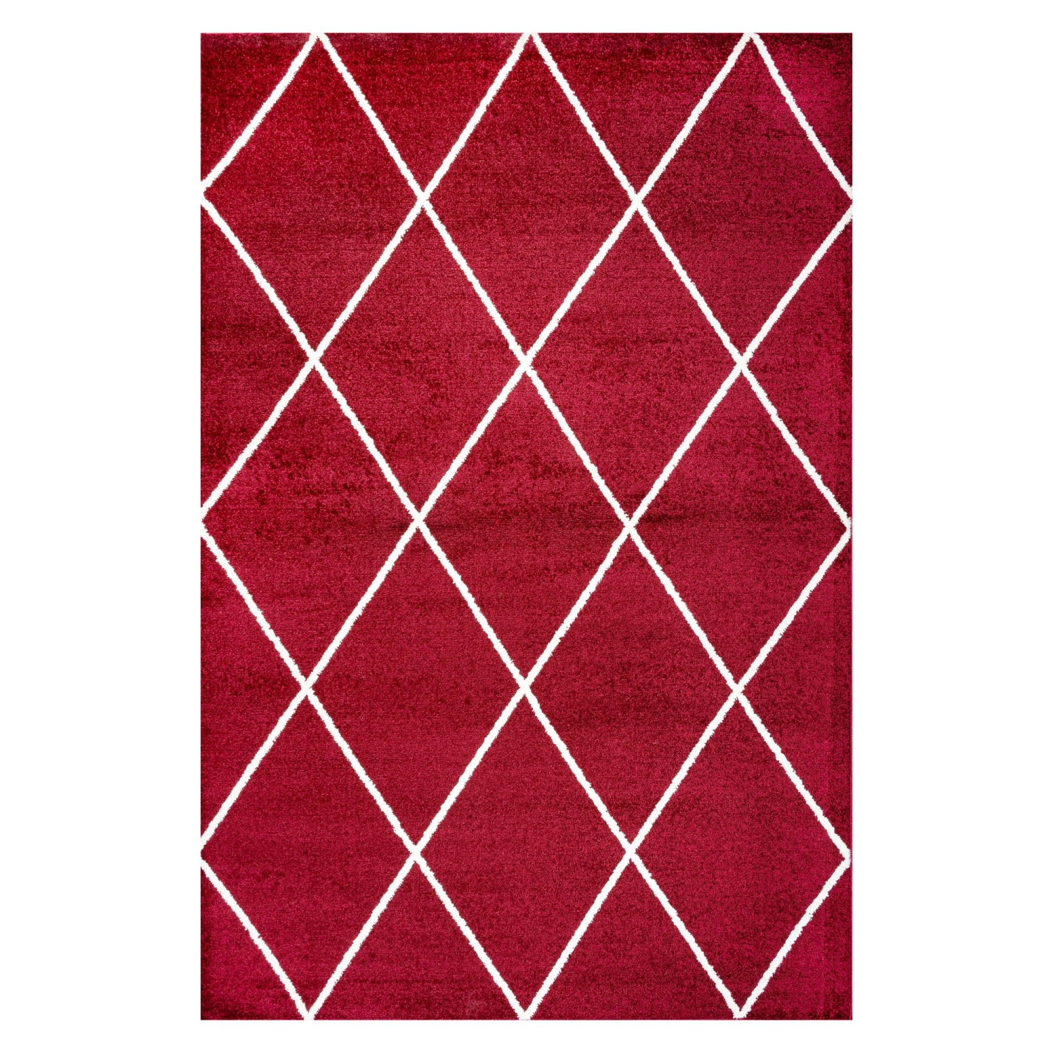 Tapis avec treillis à losanges de Cole Minimalist