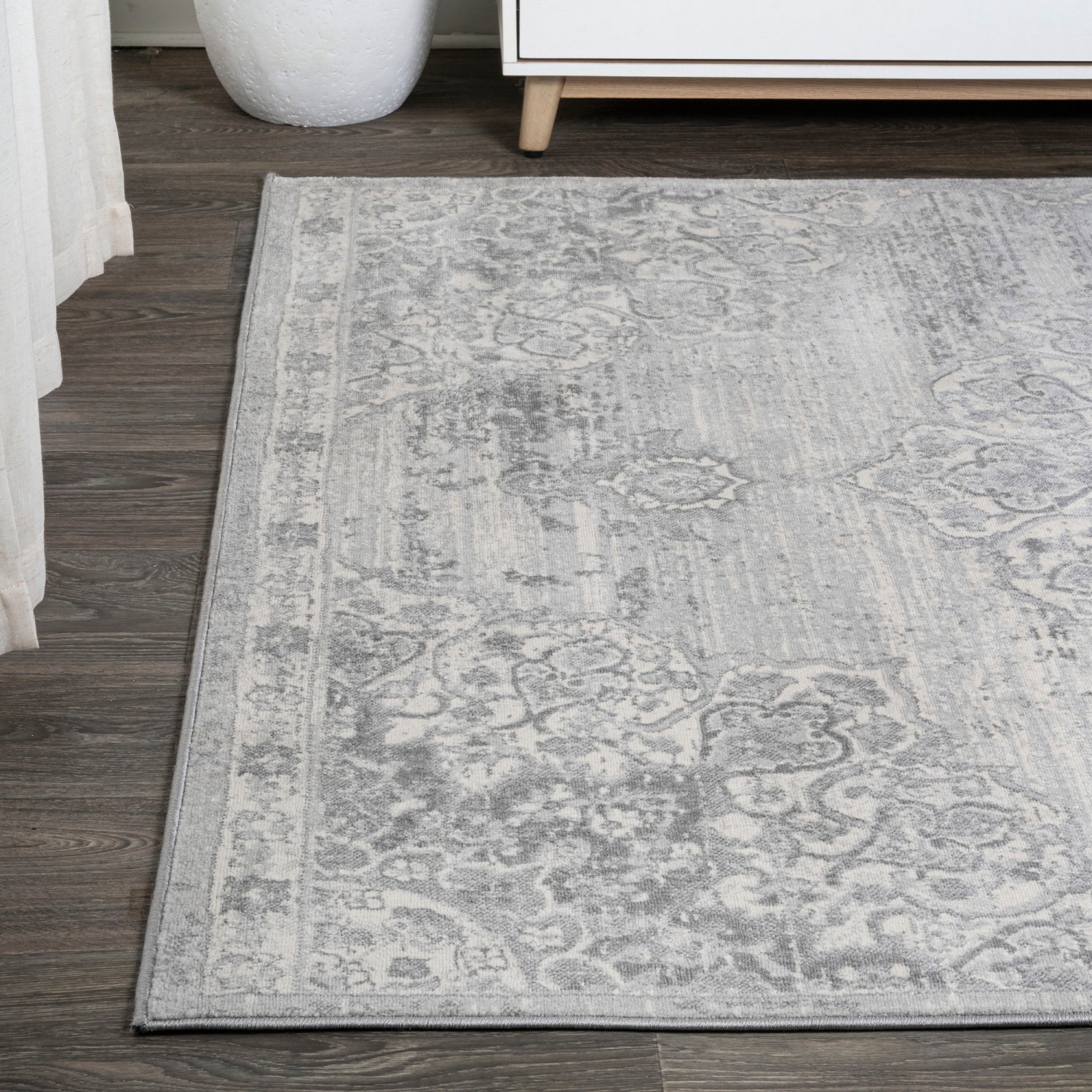 Modern Persian Vintage Moroccan Medallion Area Rug