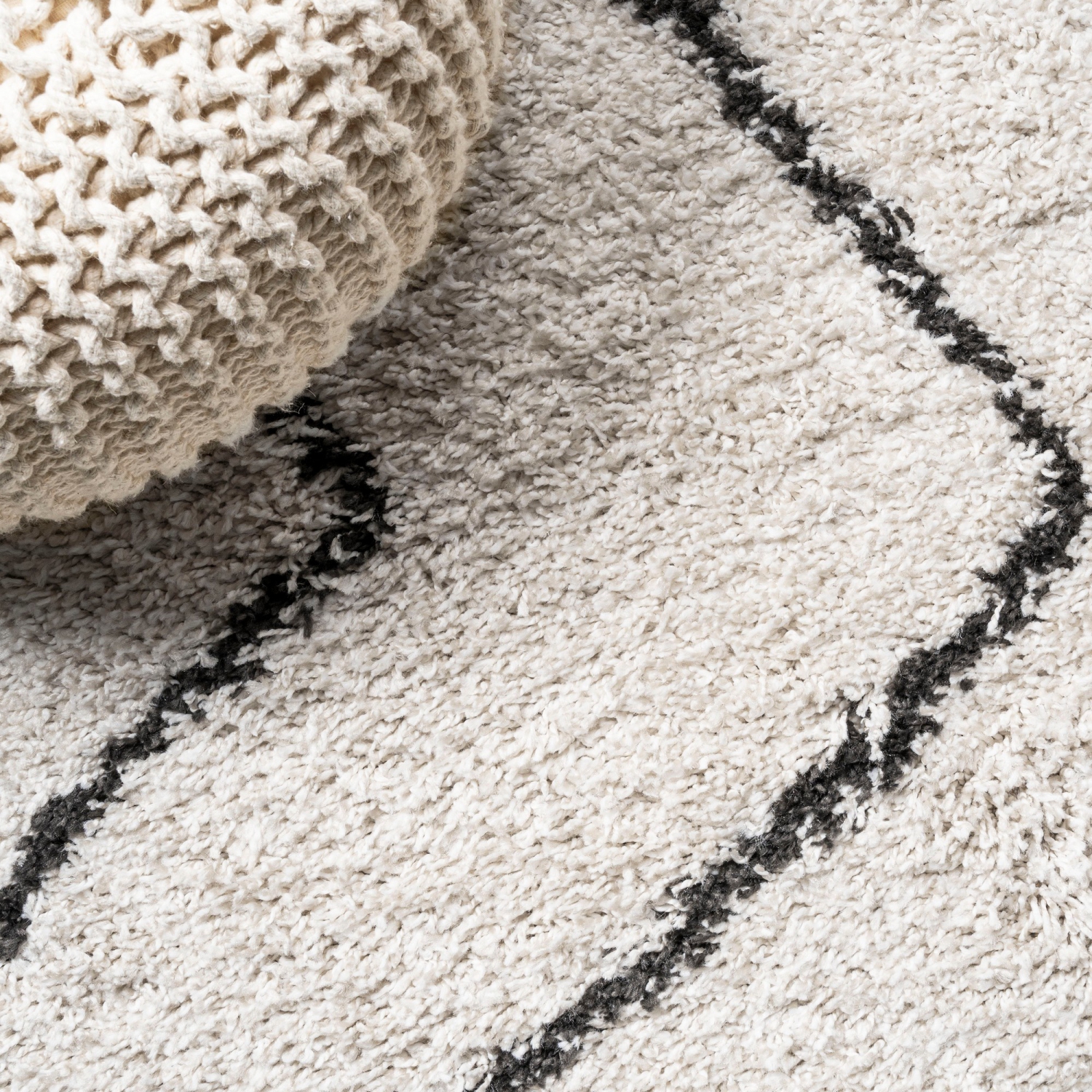 Inca Moroccan Diamond Shag Area Rug