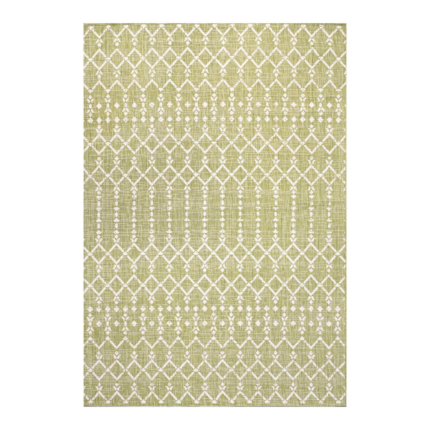 Ourika Moroccan Geometric Textured Weave Indoor/Outdoor Area Rug