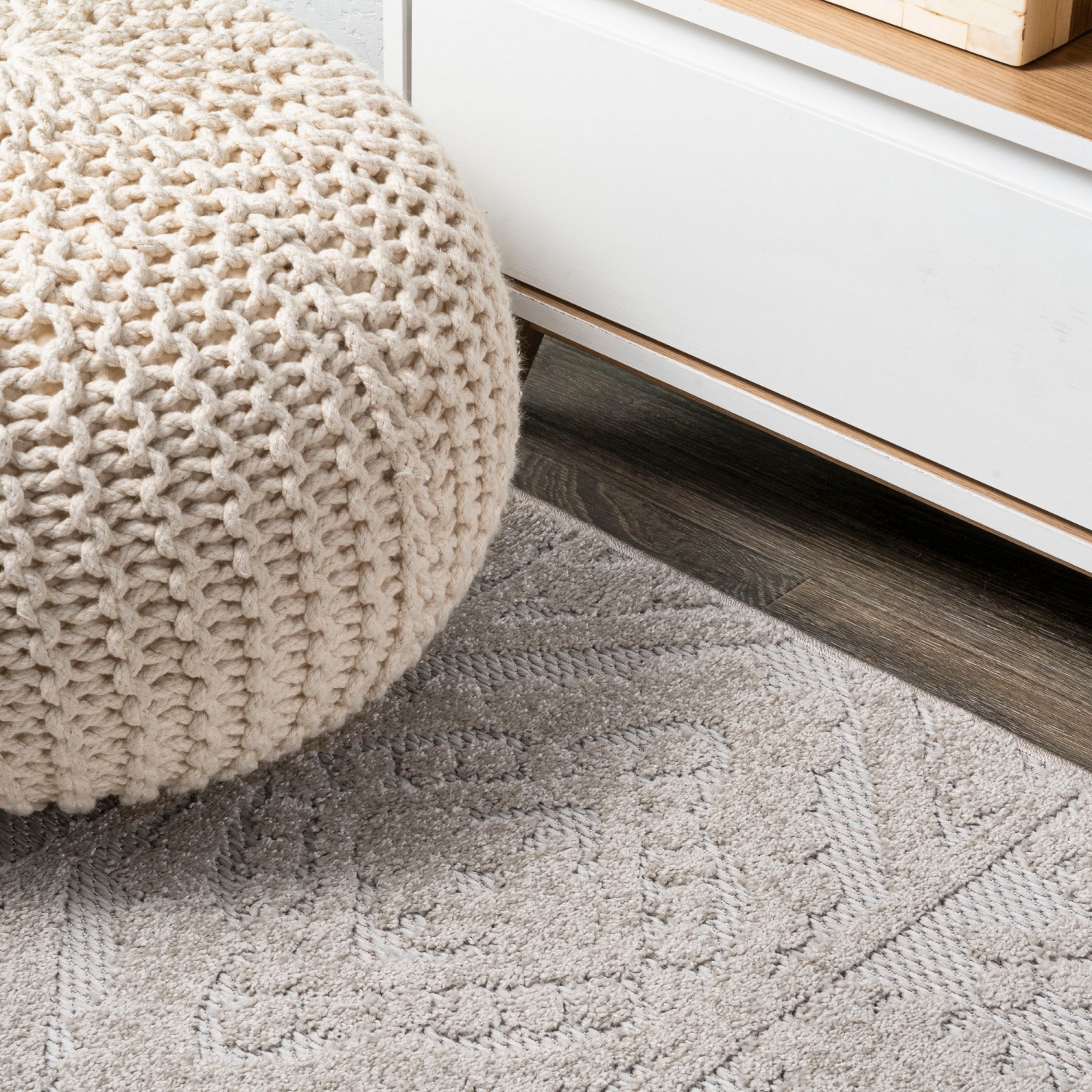 Tapis à carreaux couleur méditerranéenne Citta à bas poils