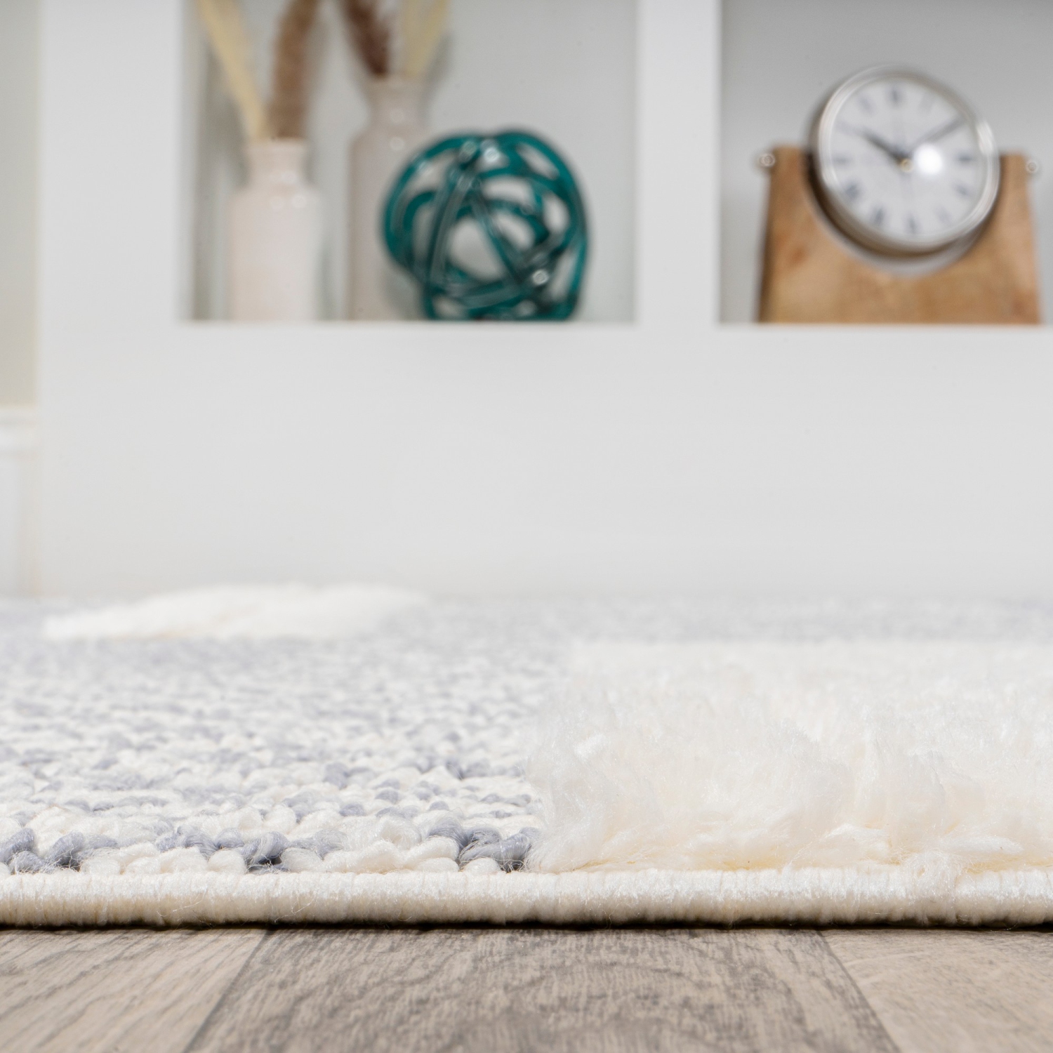 Tapis Kerstin géométrique haut-bas