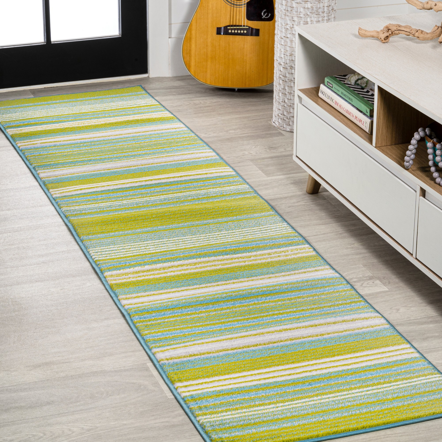 Tapis rayé Duxbury gradient Ticking