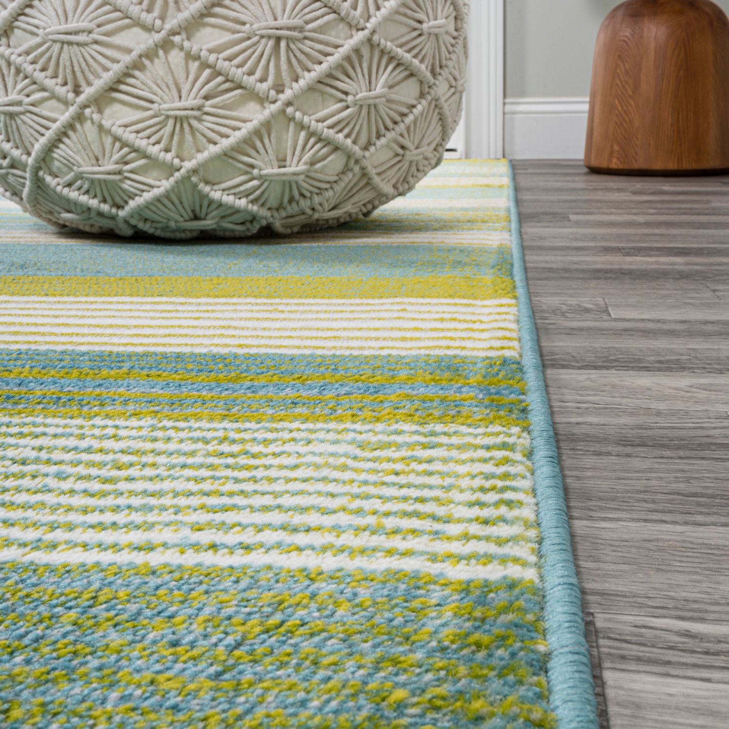 Tapis rayé Duxbury gradient Ticking