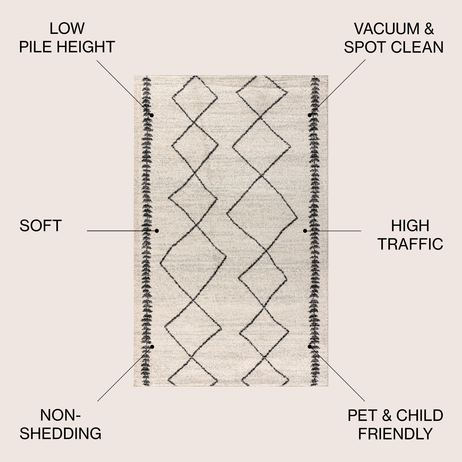 Carpette Zaina Moroccan Beni Souk