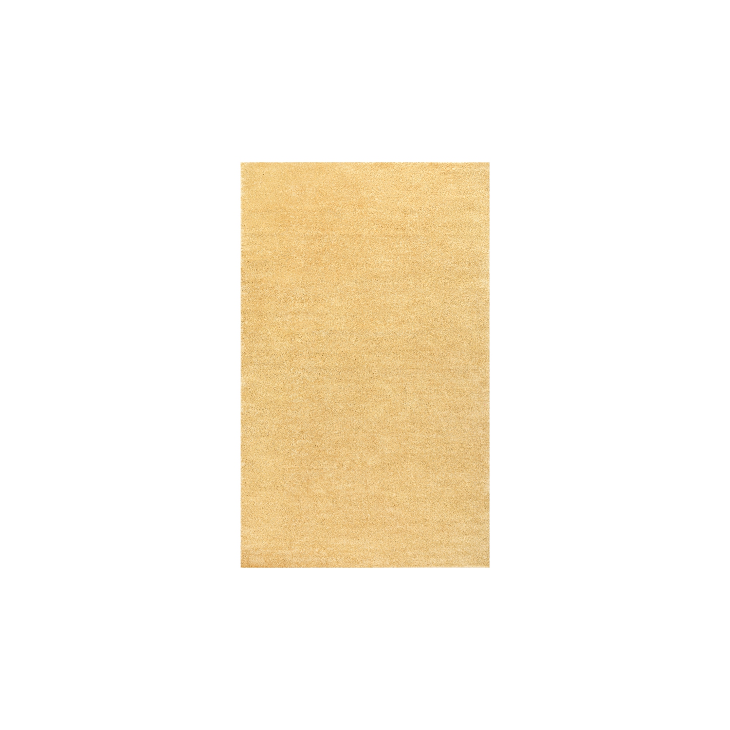 Haze Solid Low Pile Area Rug Mustard