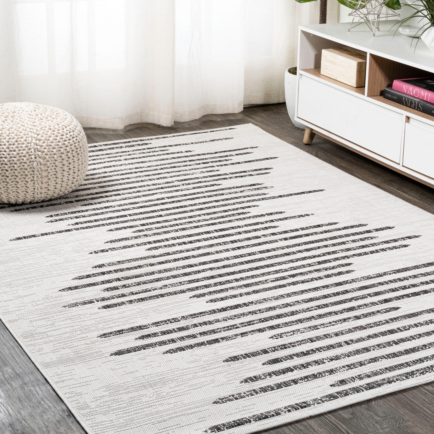 Zolak Berber Stripe Geometric Indoor/Outdoor Area Rug