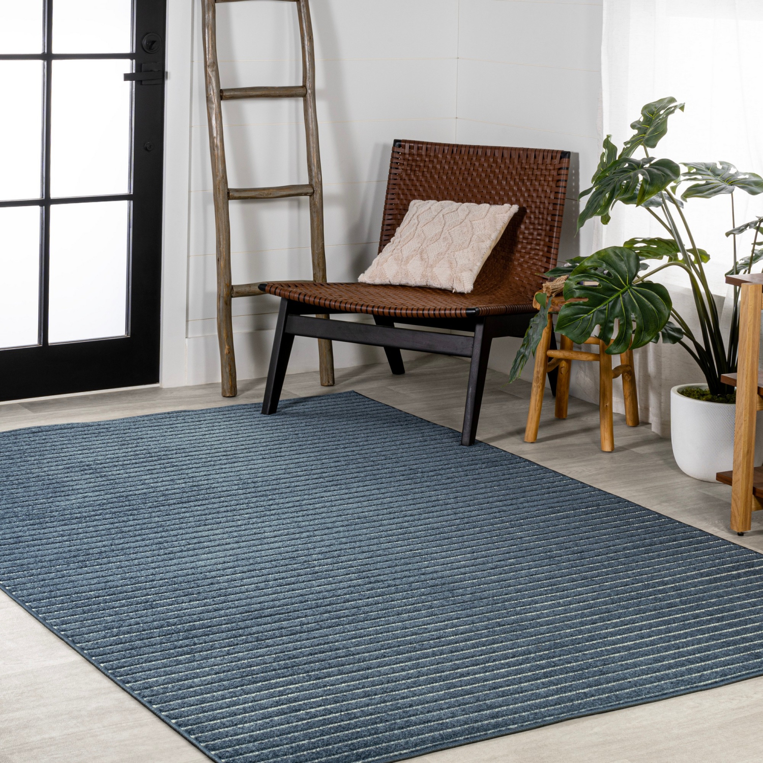 Carpette à rayures minimalistes Scandi d'Aarhus