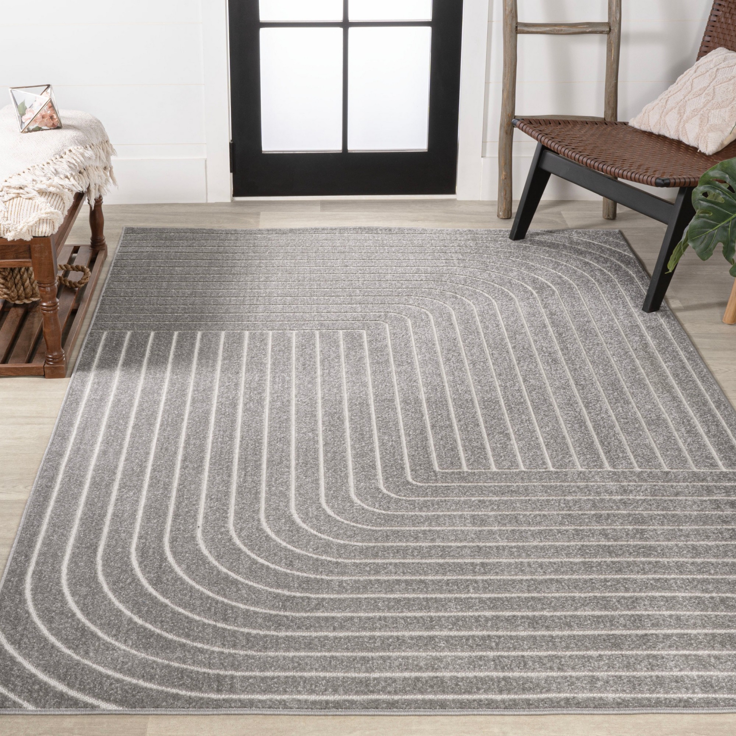 Odense Minimalist Angle Geometric Area Rug