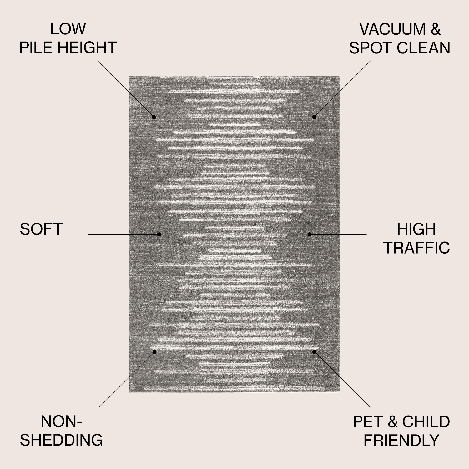 Aya Berber Stripe Geometric Area Rug