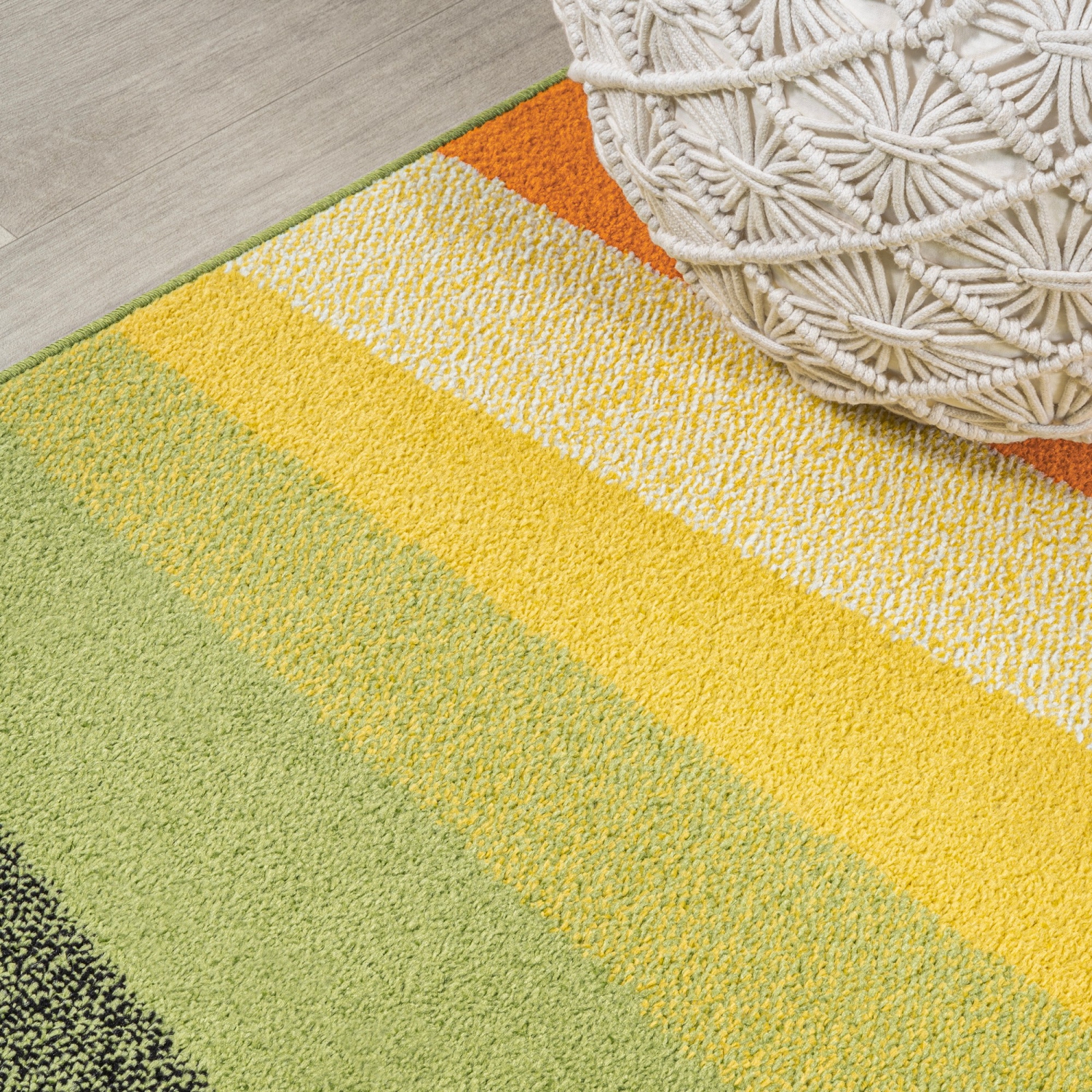 Tapis à rayures géométriques Prism